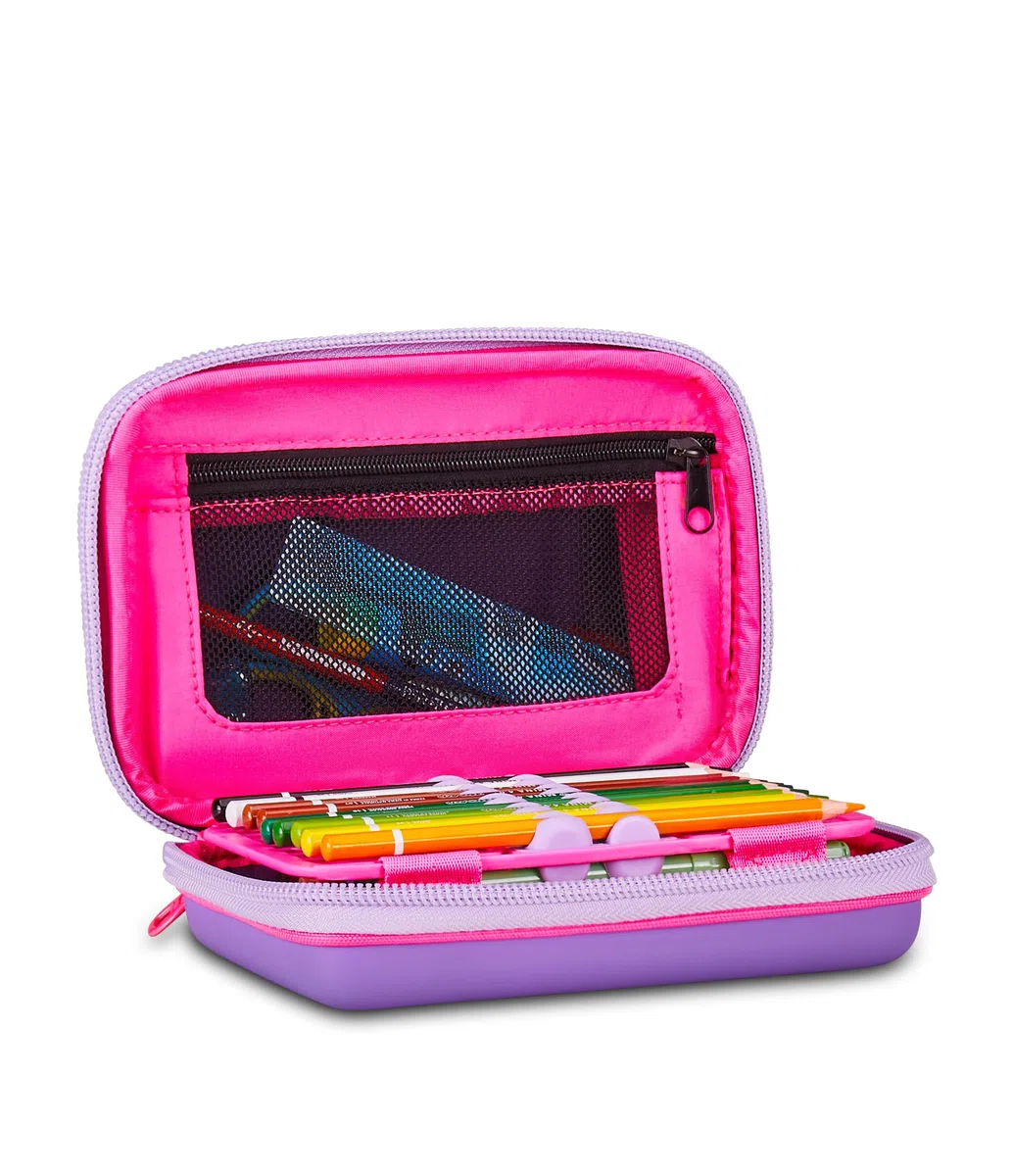 SJ GANG STYLE JAM GANG Astuccio Scuola Speed Pad, Rosa, Portapenne Mono Scomparto con Plance Amovibili, Completo Di Penne, Matite, Colori, Accessori Zaino, Scuola Elementare, Bambina