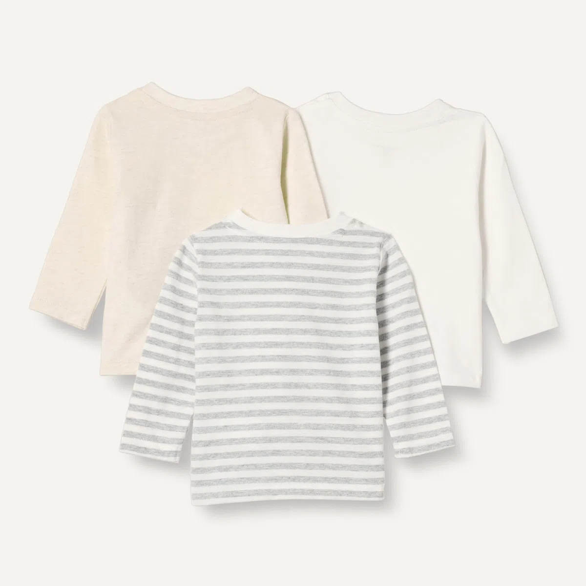 Amazon Essentials Unisex - Bimbi 0-24 T-Shirt A Maniche Lunghe in Cotone 100% vestibilità Comoda