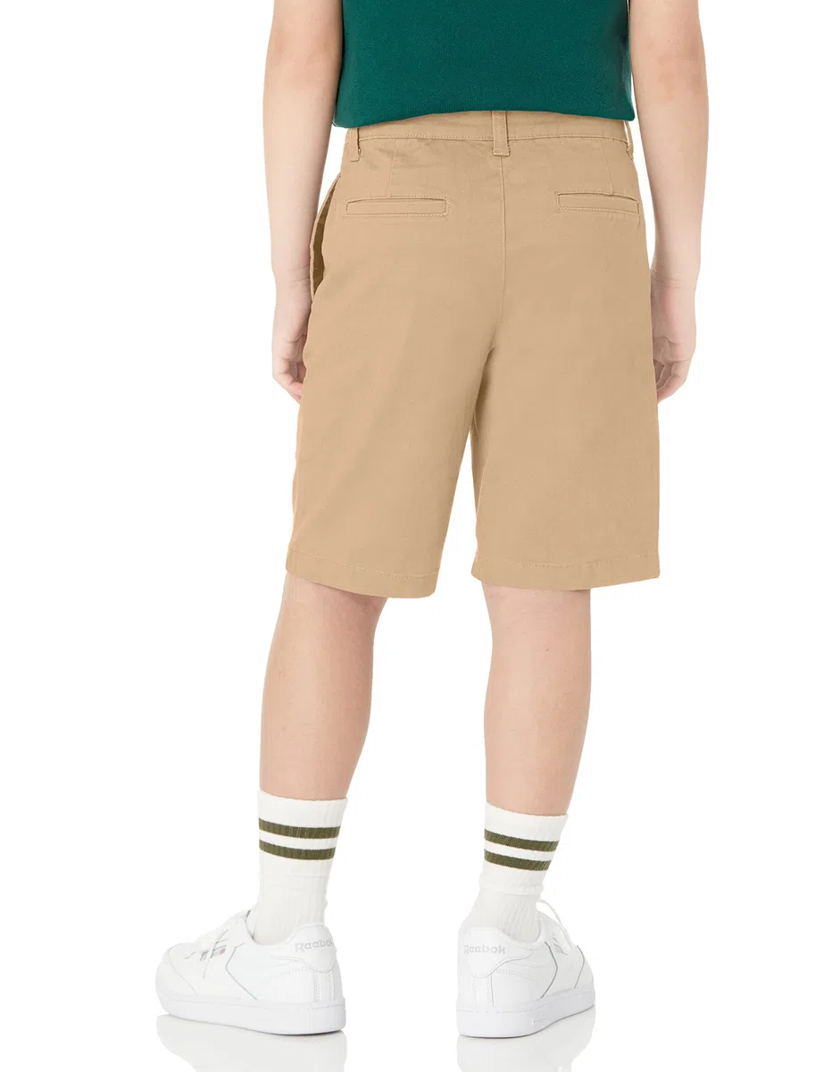 Amazon Essentials Bambini e Ragazzi Bermuda Senza Pence in Tessuto Uniforme (Resistenti alle Pieghe)