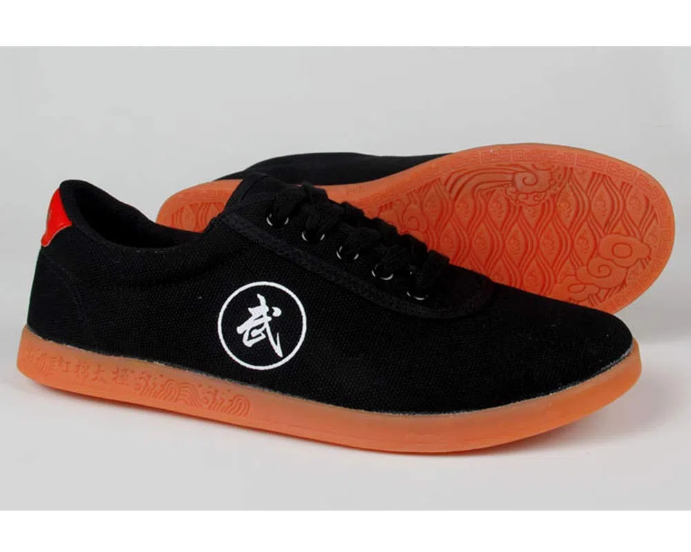 Unisex Scarpe Antiche Cinese Pratica Tradizionale di Pechino Scarpe Kung Fu Tai Chi Gomma Sole