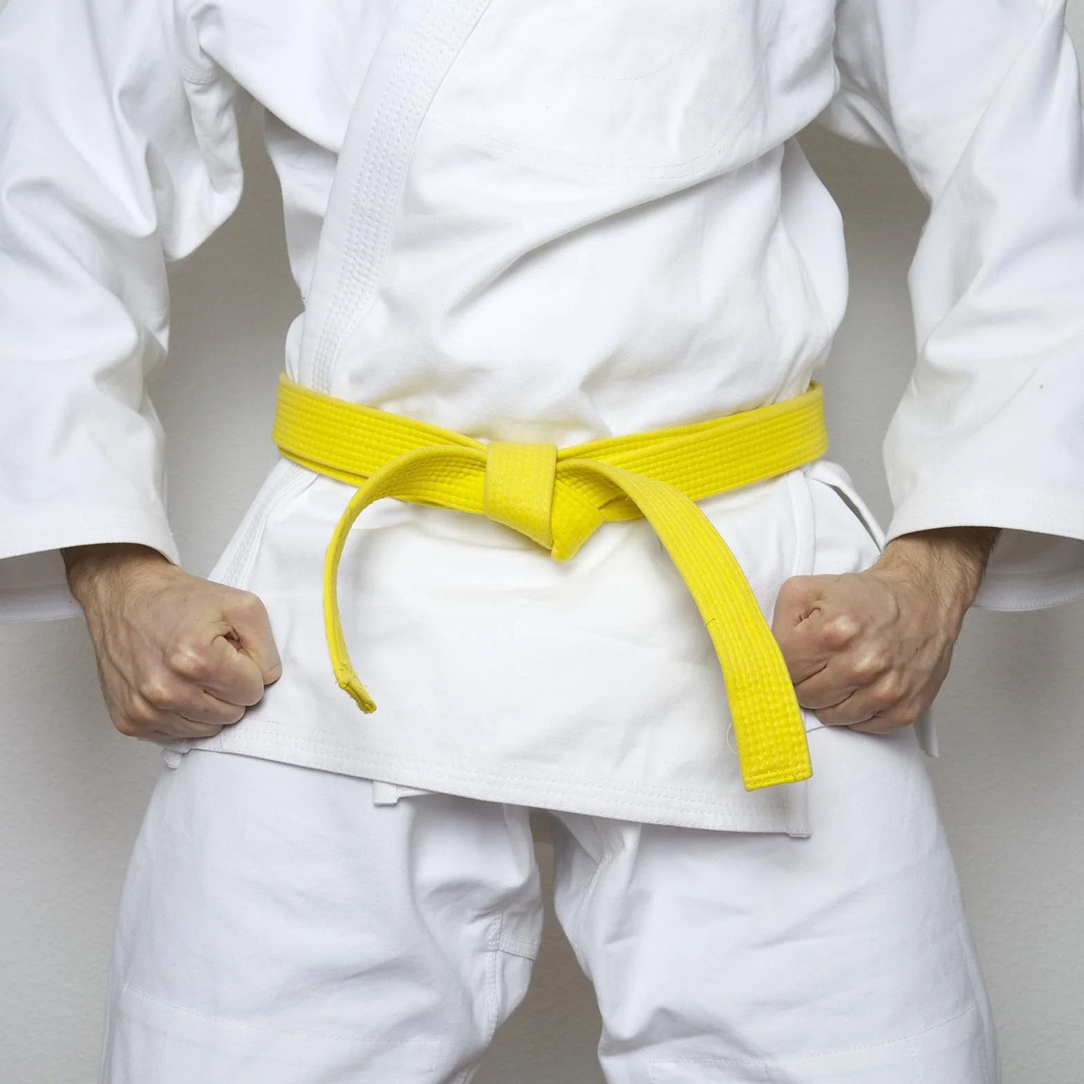PATIKIL Cintura di Rango Colorata Taekwondo 1,6" x11,8 Piedi 3,6m, Cintura da Karate Judo Arti Marziali in Cotone per Insegnamento Allenatore, Giallo