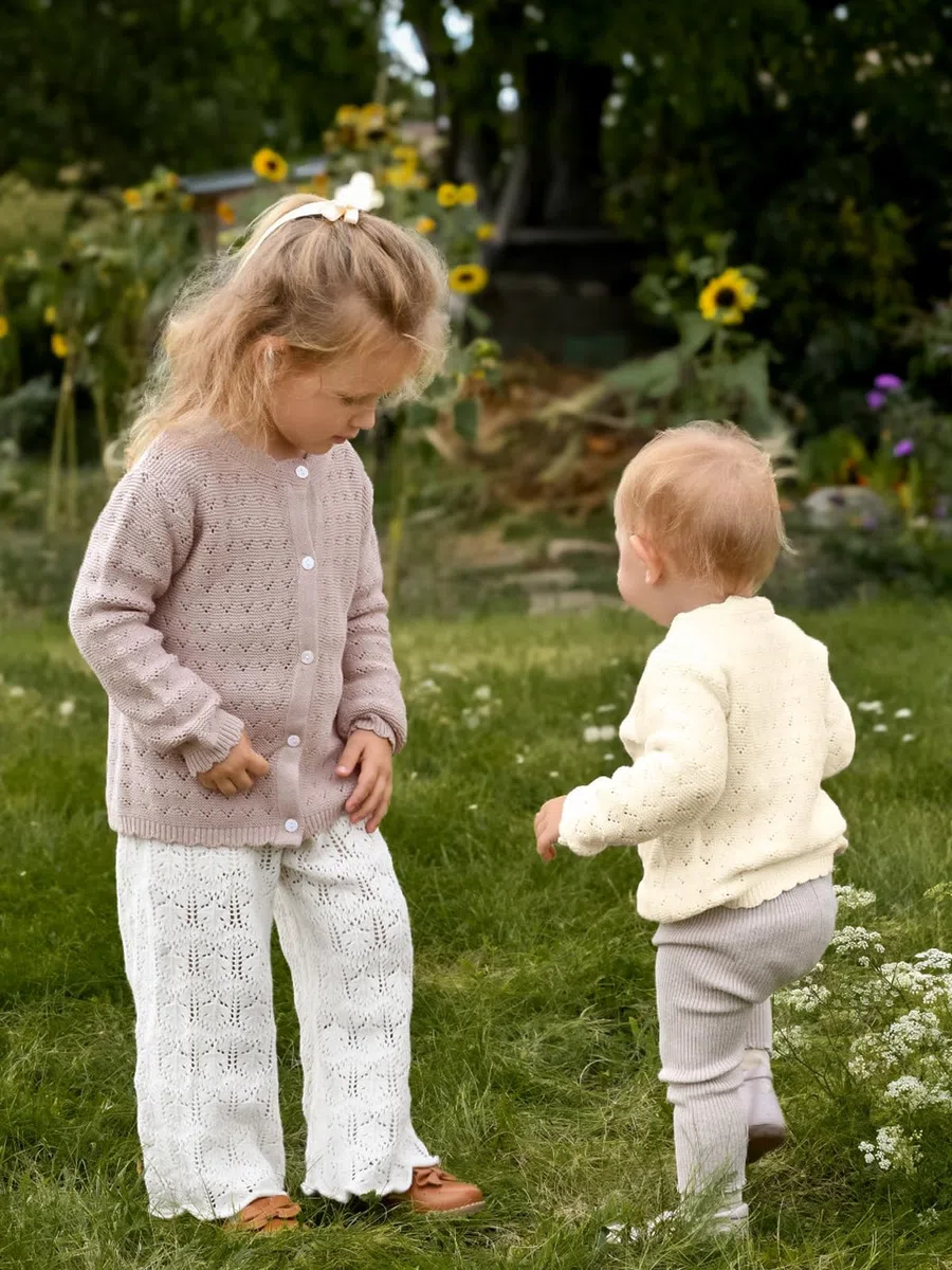 Miipat Bambino Ragazza Cardigan Maniche Lunghe Pulsante Solido Colore Maglieria Maglione per Bambina Casual Vestiti Bambini Neonato