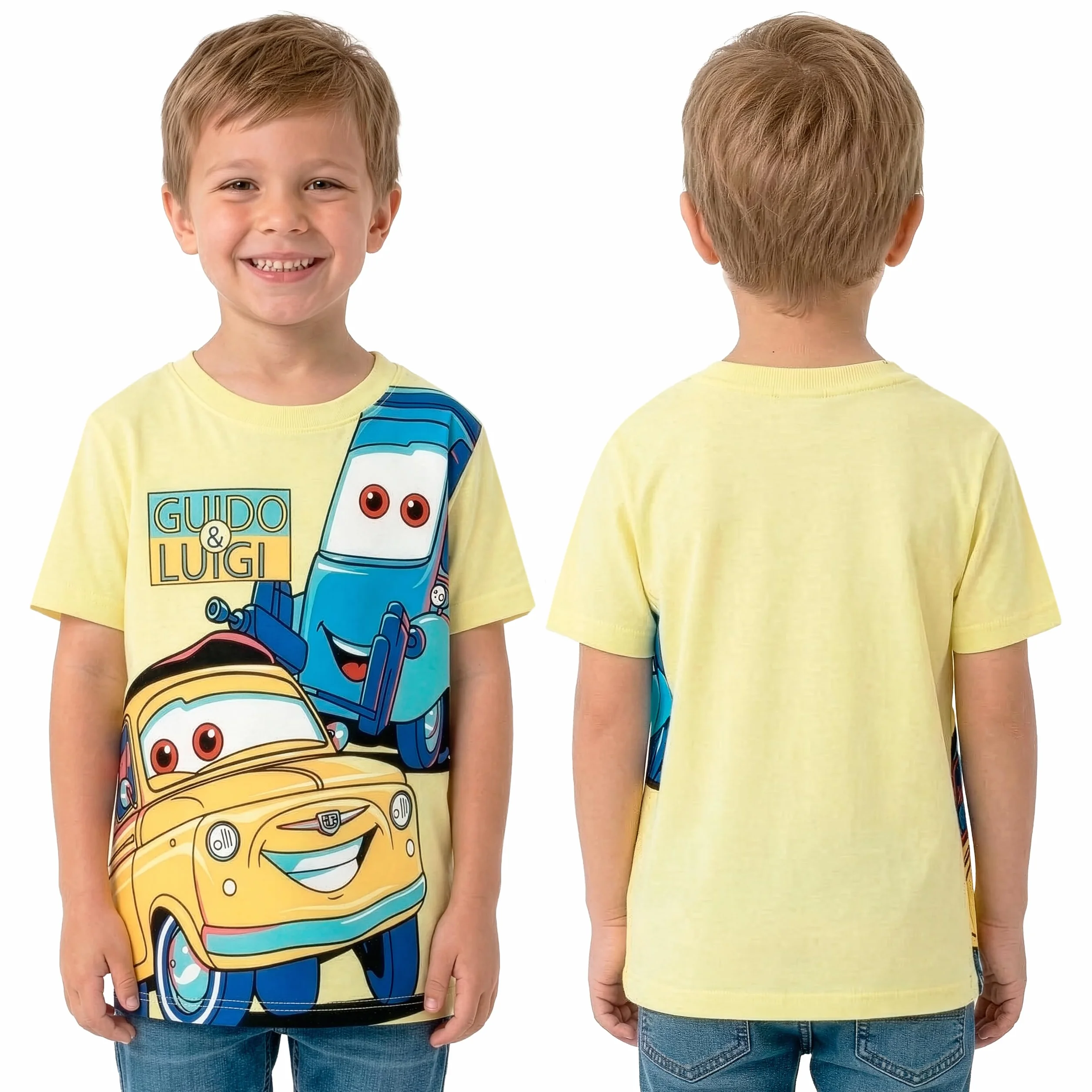 Disney Cars T-Shirt per Bambini, Abbigliamento Lightning McQueen per Bambini