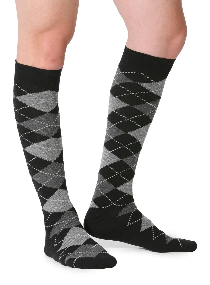 Easy8 Calze da Uomo Lunghe in Caldo Cotone, 6 PAIA, Calzini Uomo Lunghi, Colorati, Fantasia, Calzini Eleganti, Caldi, Invernali, Alti, Calzettoni