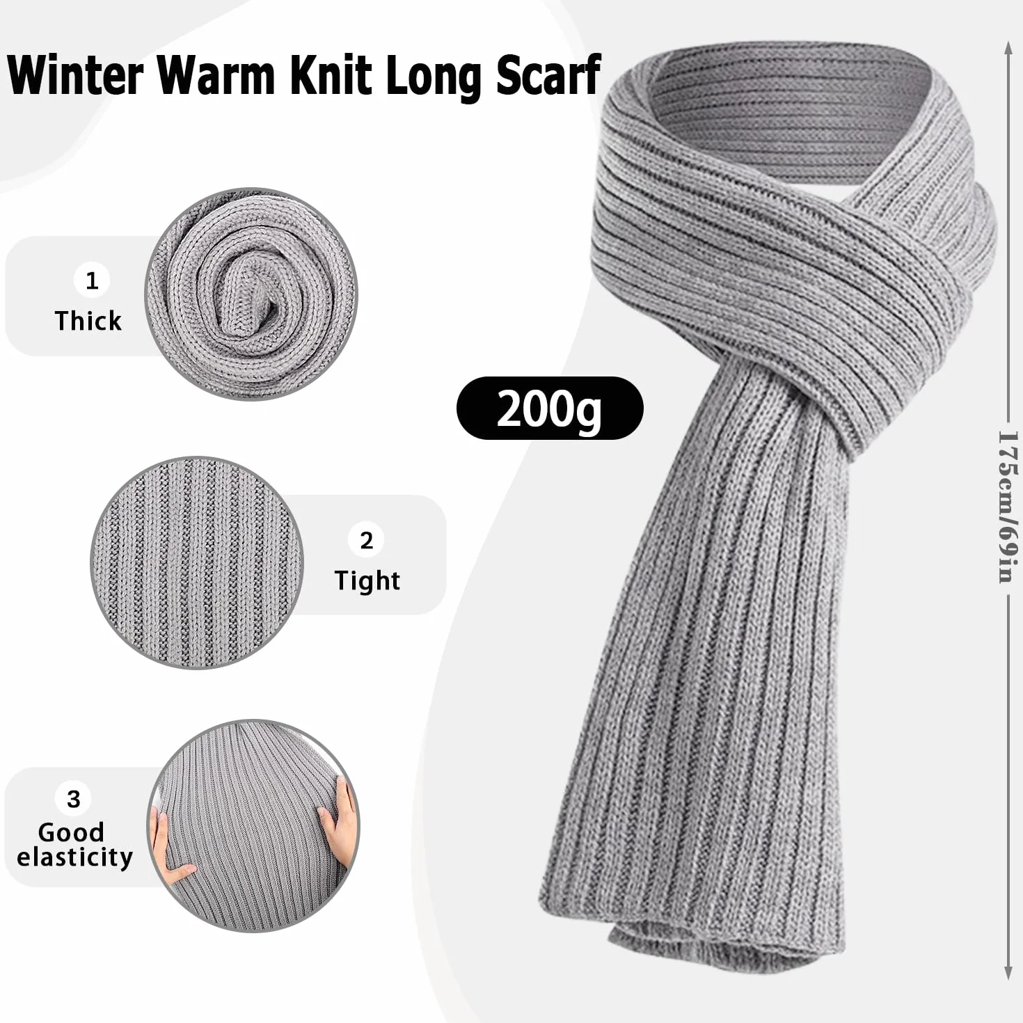 Set Cappello Guanti Sciarpa Invernale, 4 Pezzi Cappello e Scaldacollo Guanti Touch Screen Calzini, Set Regalo Berretto Sci Caldo Lavorato Maglia Spessa per Donne Sport All'Aria Aperta Invernali