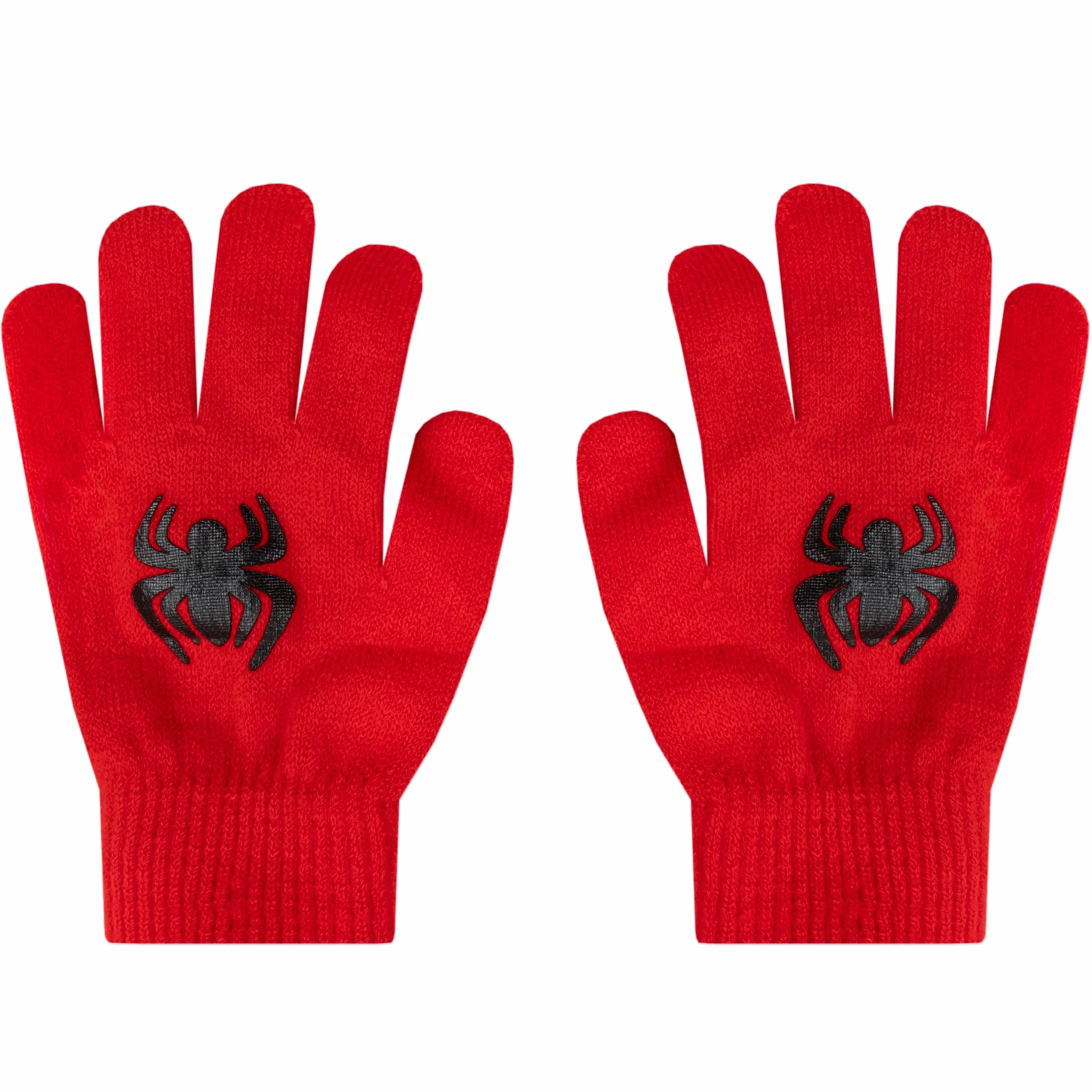 Marvel Set Guanti E Cappellino Bambino Spiderman, Set Guanti Invernali E Cappello Spidey, Cappello Spiderman Bambino, Taglia Unica Rosso