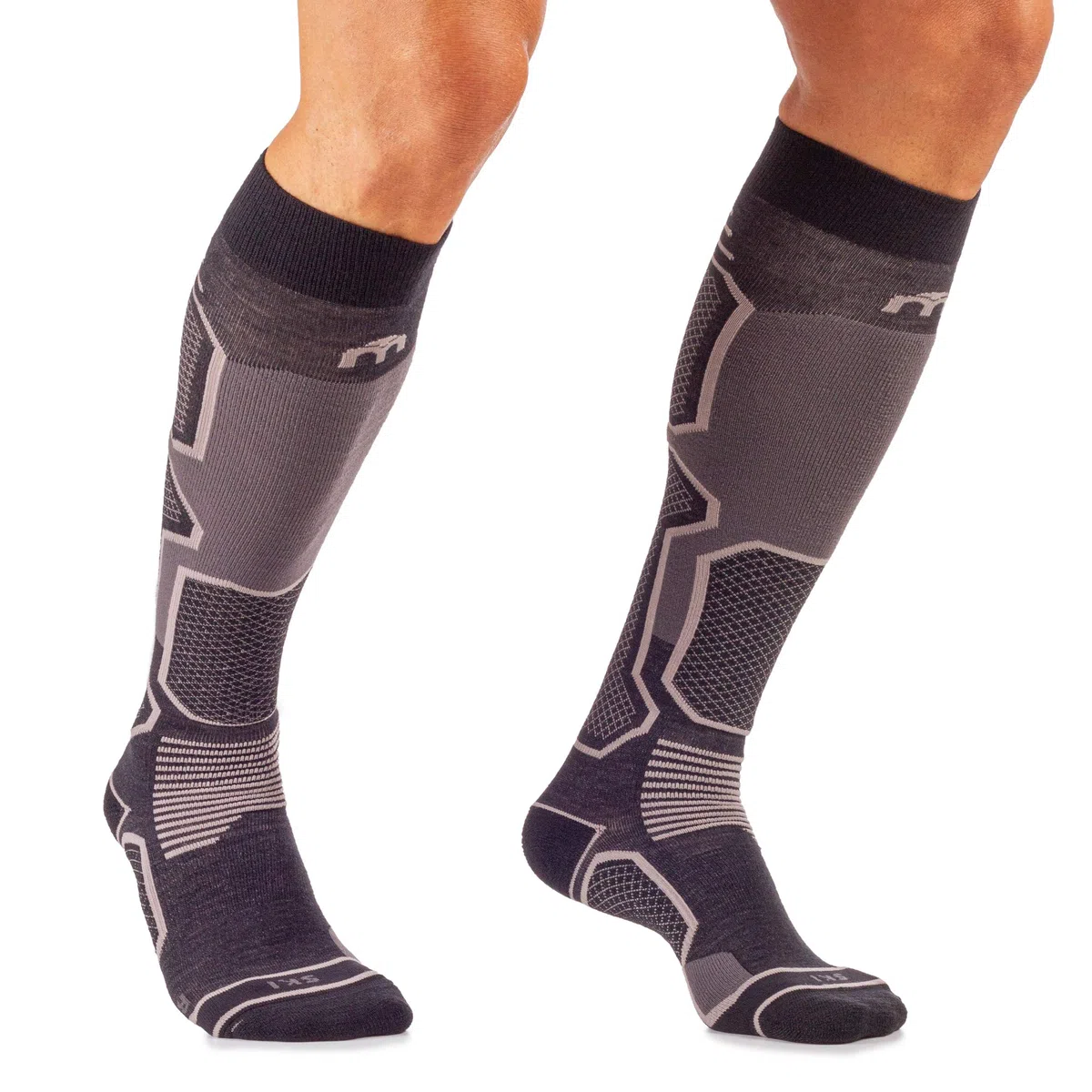 MICO CALZE SKI SUPERTHERMO PRIMALOFT in Maglia in polipropilene Micotex + fibra LYCRA, 100% Made in Italy, Pesanti con Potere Isolante, woman Donna Sportiva, in Colore Nero Viola Fluo