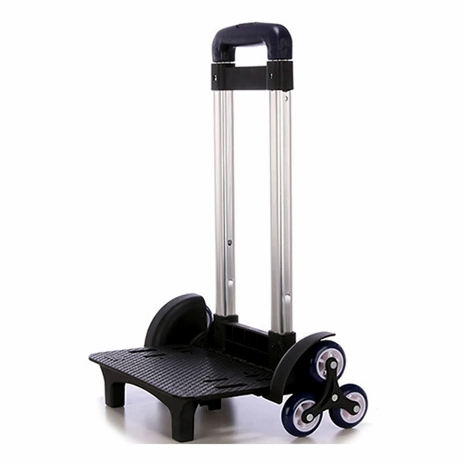 Carrello pieghevole a 6 ruote Zaino Trolley in lega di alluminio Bagagli per studenti a mano da viaggio, Blu