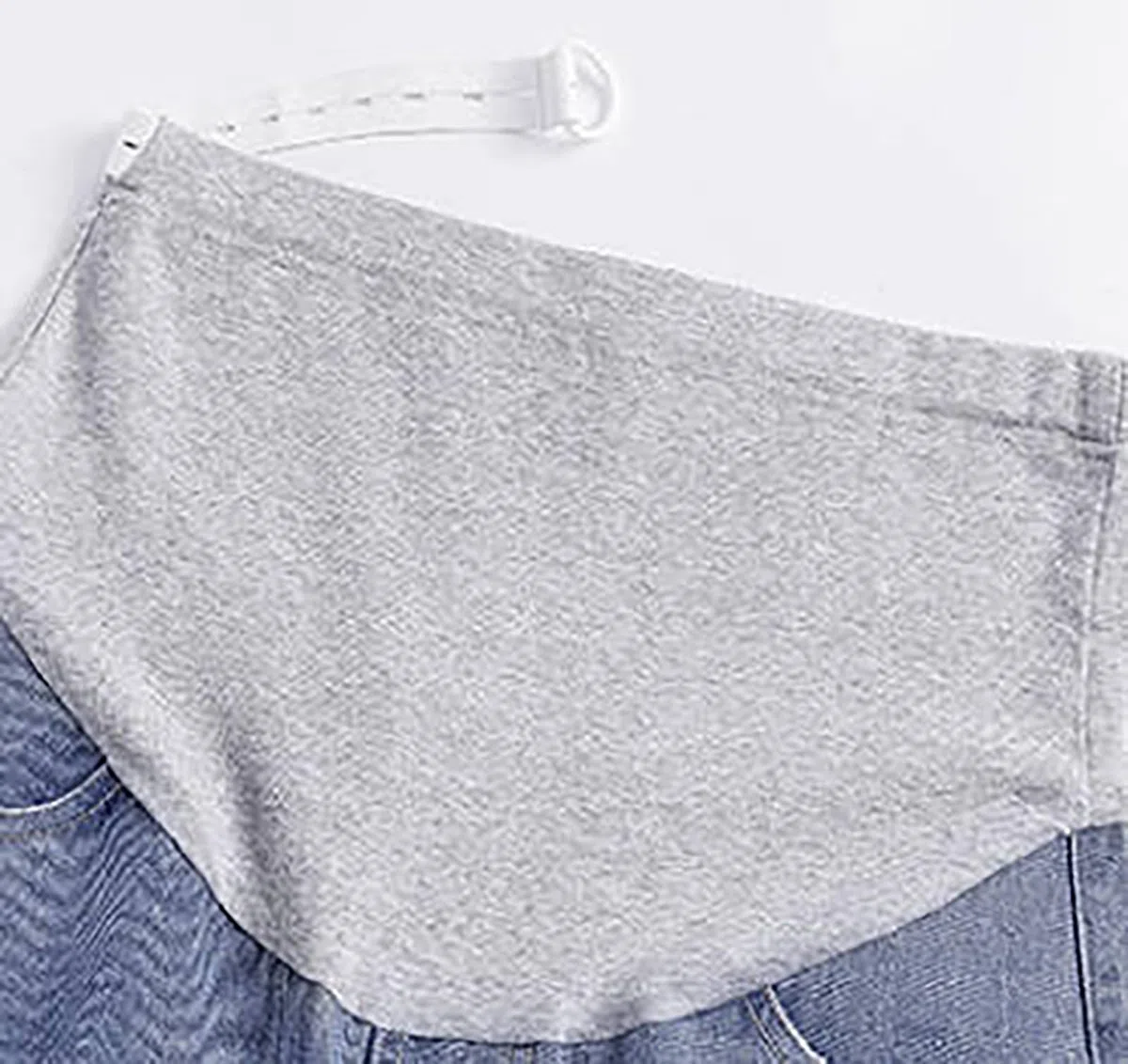 2025 Pantaloni Premaman Donna Elasticizzati Vita Alta Jeans Gravidanza Estivi Casual Vestibilità Casual Pantaloncini a Gamba Diritta Confortevoli Per Uso Quotidiano Pantaloni Pioggia Donna, Blu, M