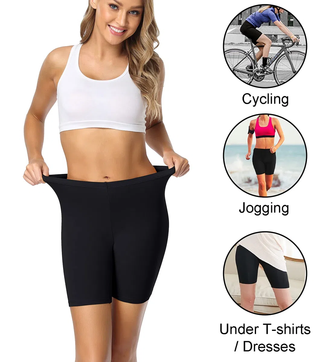 wirarpa Pantaloncini Sottogonna Boxer Donna Cotone Vita Alta Mutande Shorts Elasticizzati 3 Pezzi