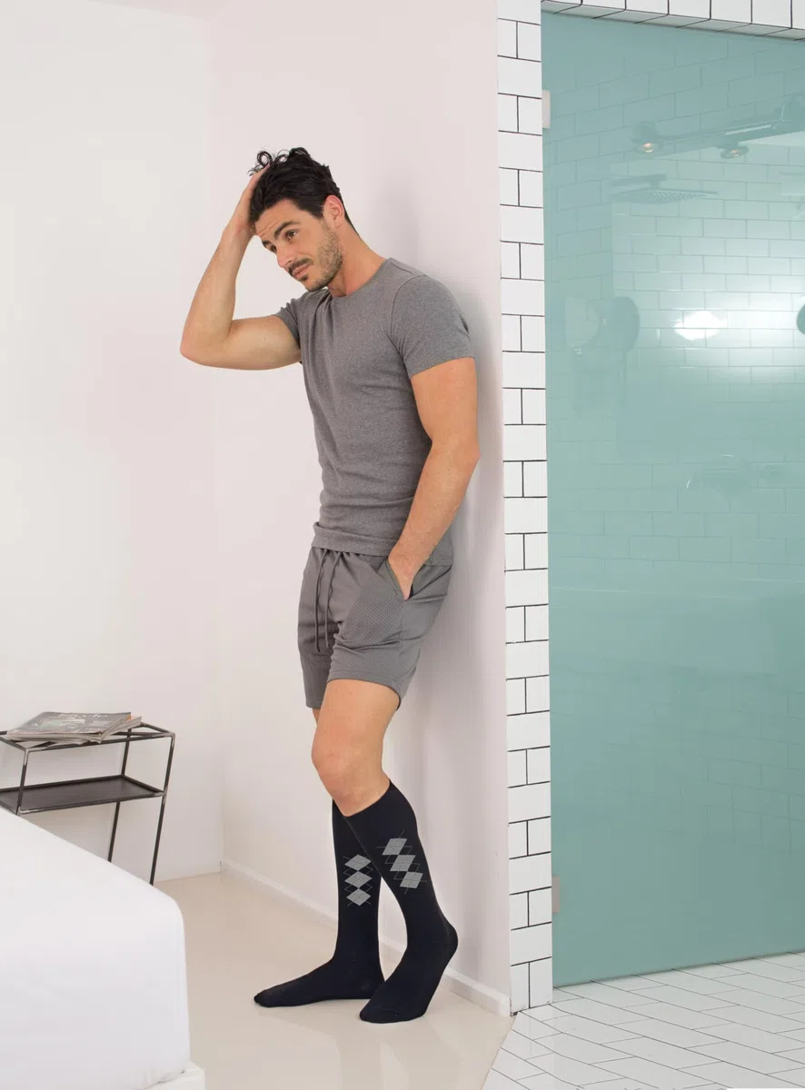 Relaxsan 820B Calzini Compressione Graduata 18-22 mmHg Cotone con Soletta Massaggiante