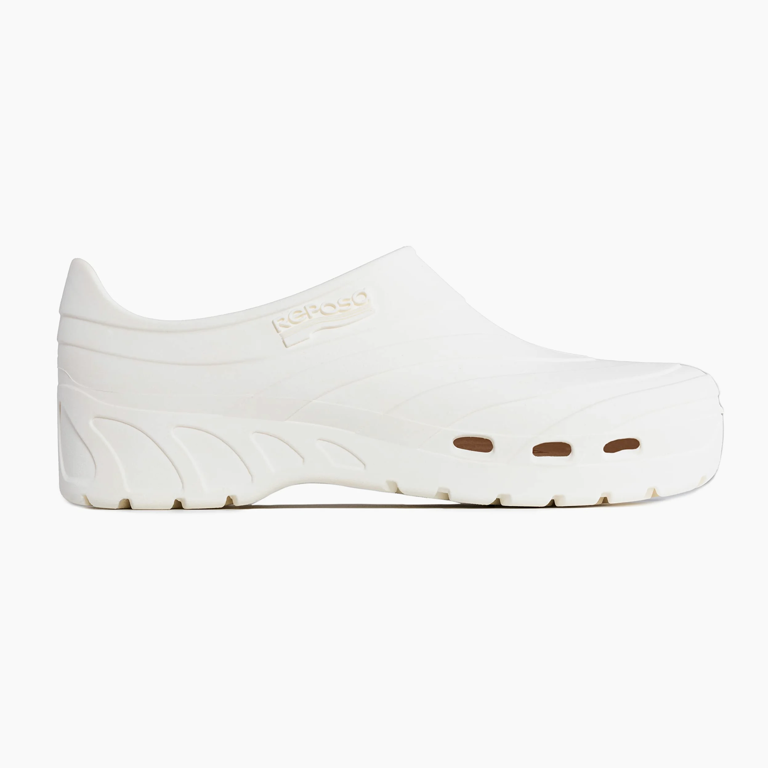 REPOSA Smart - Scarpe Sanitarie Donna e Uomo in Gomma con Chiusura Tallone e Solette, Zoccoli Sanitari Donna e Uomo Comode Anatomiche e Antishock, Scarpe da Lavoro Sanitario con Fori Laterali