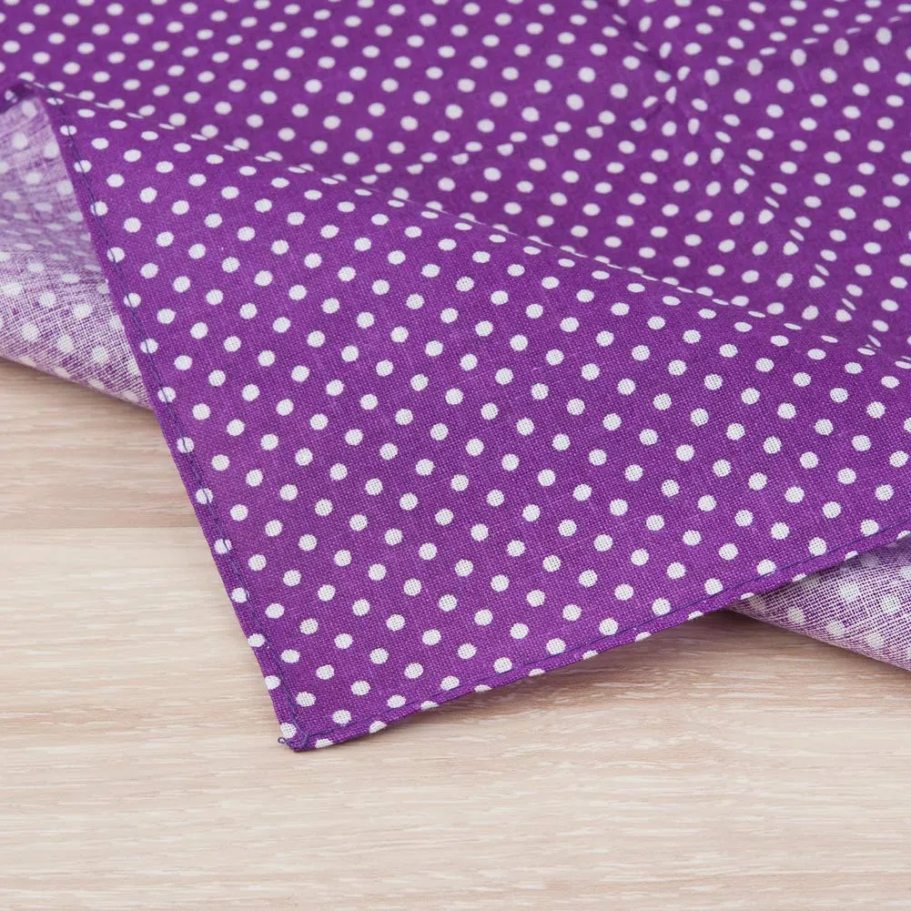 HOULIFE Fazzoletti da donna con fiori in puro cotone viola, per uso quotidiano, 5/10 pezzi, 36 x 36 cm, regalo per la festa della mamma