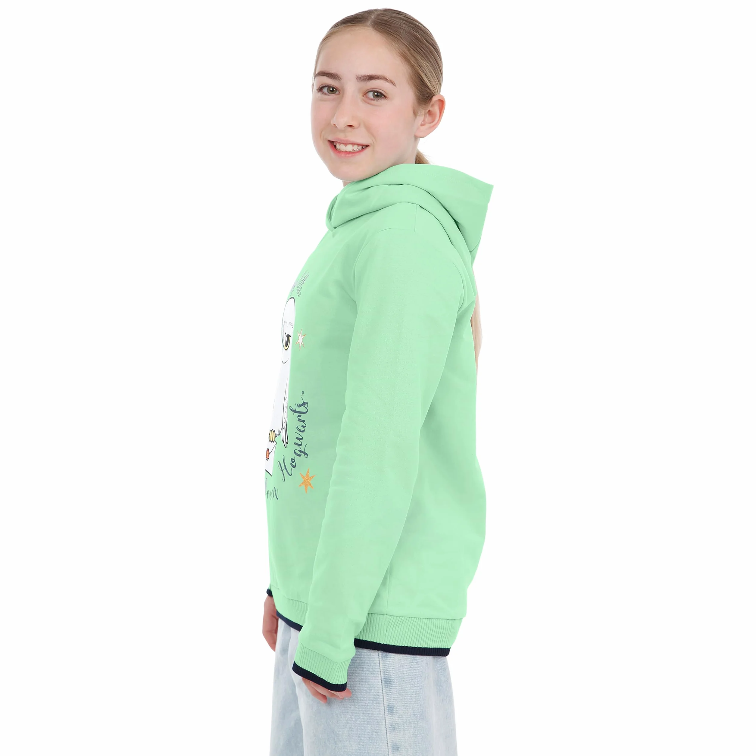 Harry Potter Felpa Bambina | Felpe con Cappuccio Hedwig | Hoodie per Bambini
