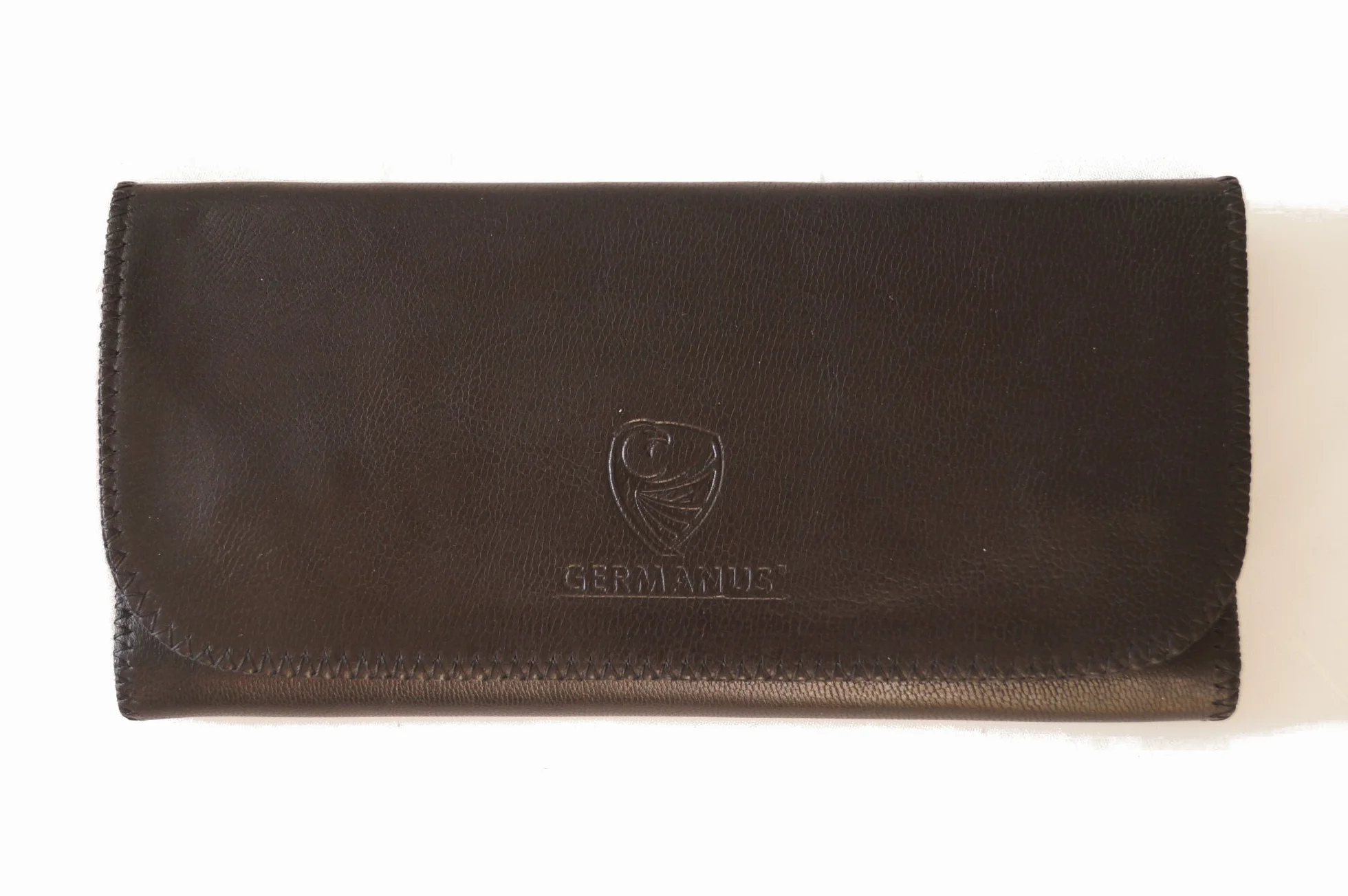 GERMANUS Astuccio Porta Tabacco - Made in EU - Vera Pelle, Ferruginus
