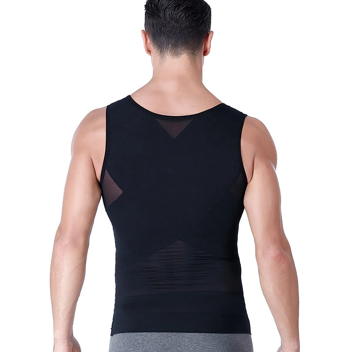 Contenitiva Uomo Compressione - Snellente Intima Elasticizzato Fitness Canottiera Dimagrante Pancia Canotta Shapewear Indumento Da Indossare Sotto Giacca Per Ufficio E Lavoro Palestra Vita Quotidiana