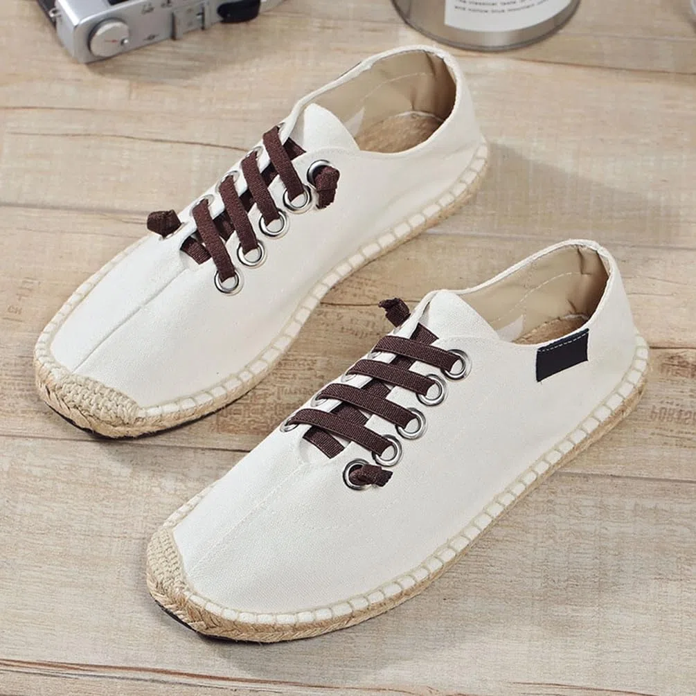 M&Catree Uomo Casuale Loafers Tinta Unita Espadrillas Basse Scarpe Slip On Flats