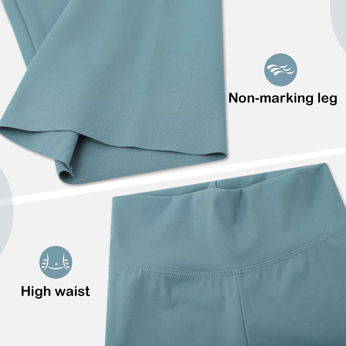 KAKU NANU 3 pantaloncini da ciclismo da bambina, 5-13 anni, lunghezza al ginocchio, leggings per danza, scuola, palestra, estate, nero, grigio, blu, rosa