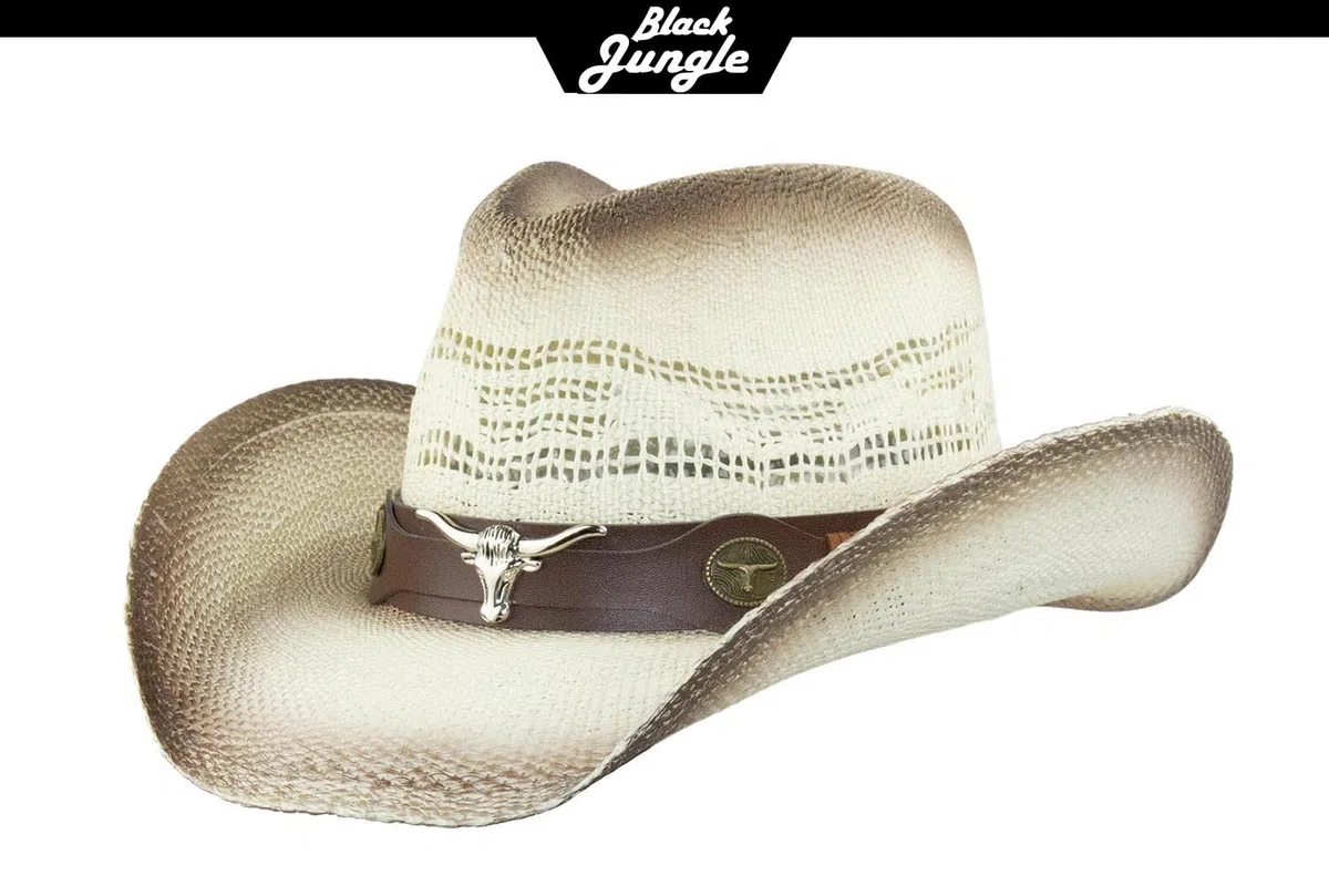 Black Jungle Manas - Cappello estivo in paglia, per attività all'aria aperta, per il tempo libero