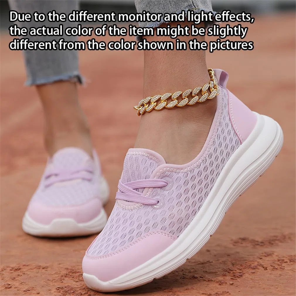 Scarpe Ortopediche Comode con Suola Morbida in Rete, Sneakers Casual Leggere E Traspiranti da Donna, Scarpe Casual Facili da Indossare, Ballerine con Supporto Plantare