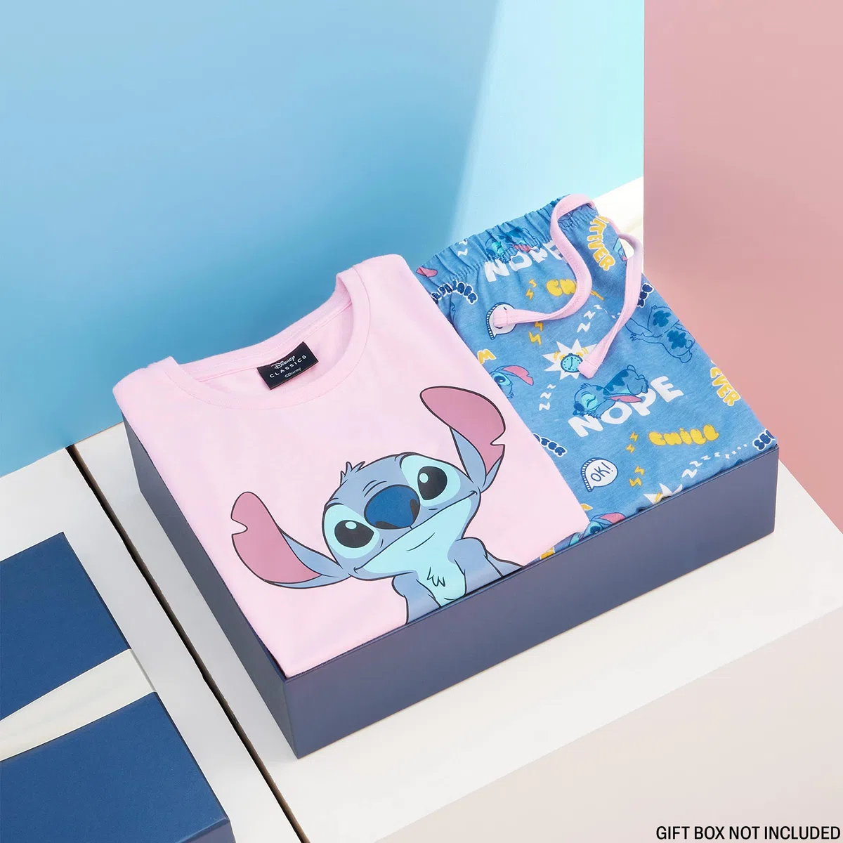 Disney Stitch Pigiama Bambina Estivo Cotone Misto Pigiama Ragazza Corto Due Pezzi IH Oh 4-14 Anni Pigiami Bambina Pantaloncini Manica Corta Stitch Gadget Ufficiale