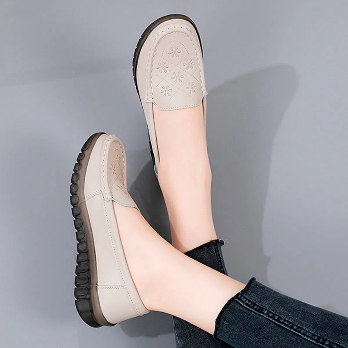 Scarpe da vela da donna, comode, scarpe da barca da donna, con suola morbida, slip-on per il tempo libero, scarpe basse, casual, traspiranti, scarpe da trekking classiche, piatte