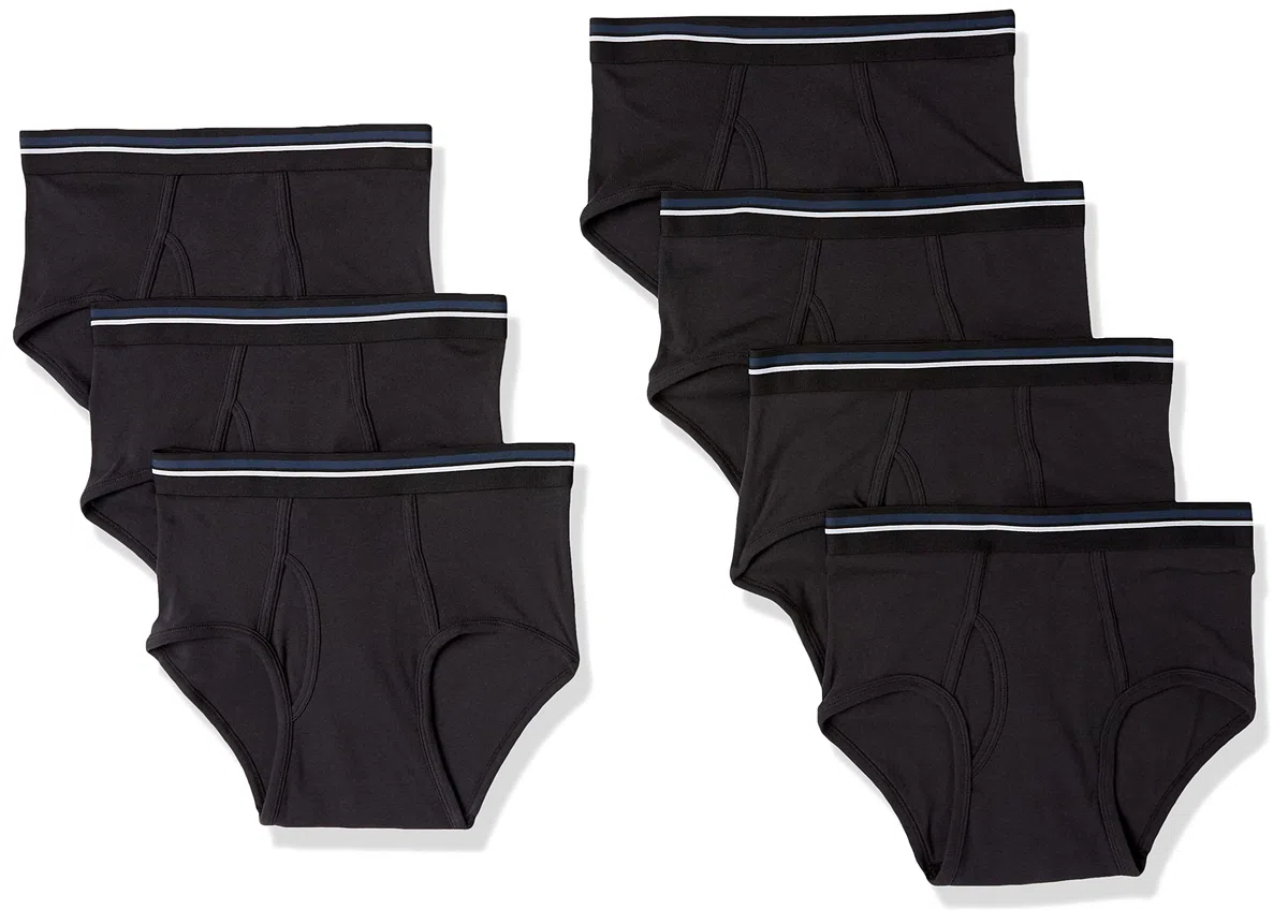Amazon Essentials Slip Intimo in Cotone Traspirante Senza Etichetta Uomo, Confezioni Multiple