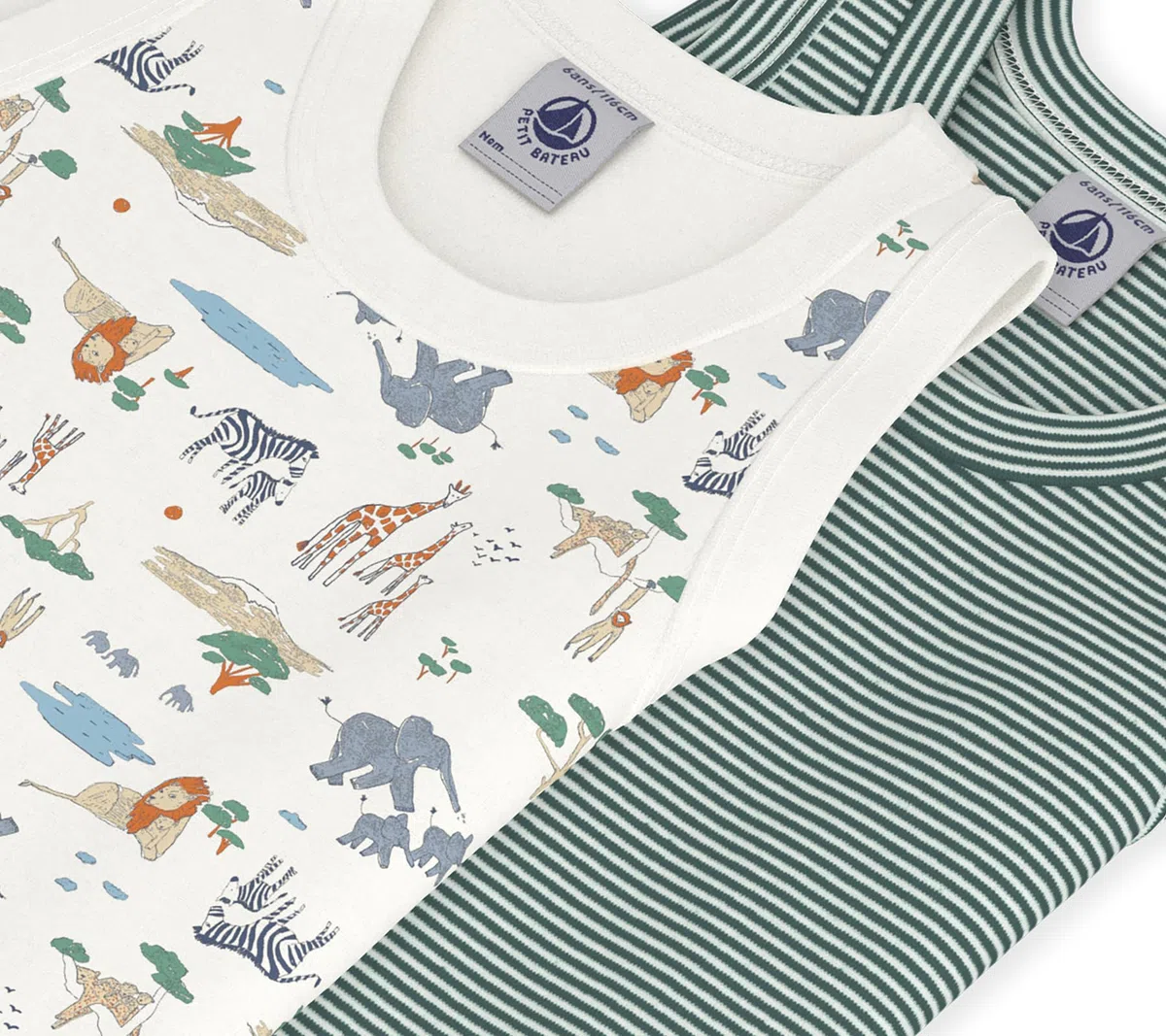 Petit Bateau A0flg Biancheria Intima Giorno Bambini e Ragazzi