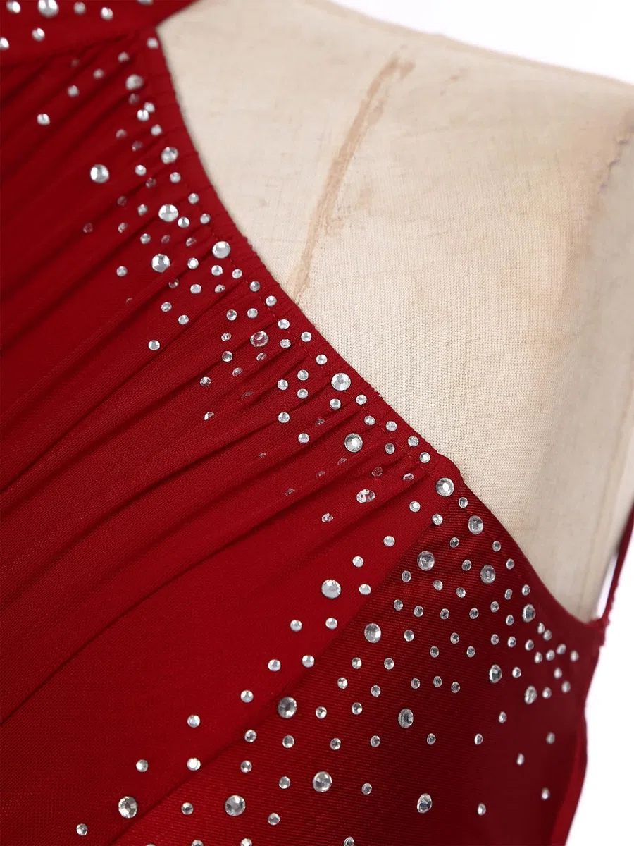 iiniim Donna Abito da Ballo Latino Americano Danza Vestito da Ballo Samba Rumba Jazz Salsa Tango ChaCha Abito da Spettacolo Dancewear