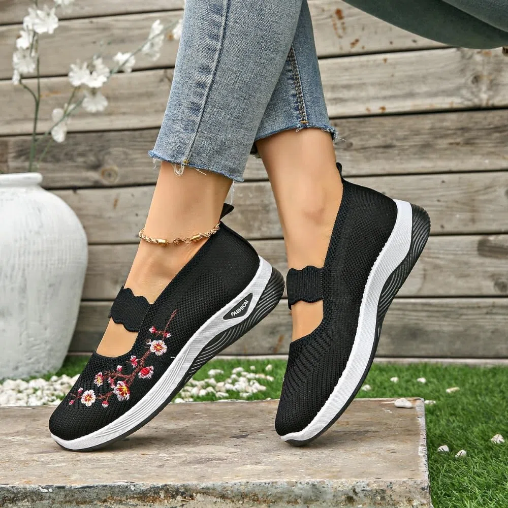 Scarpe Casual Ortopediche da Donna, Suola Morbida E Traspirante con Supporto Plantare, Scarpe da Passeggio Antiscivolo per Infermieri