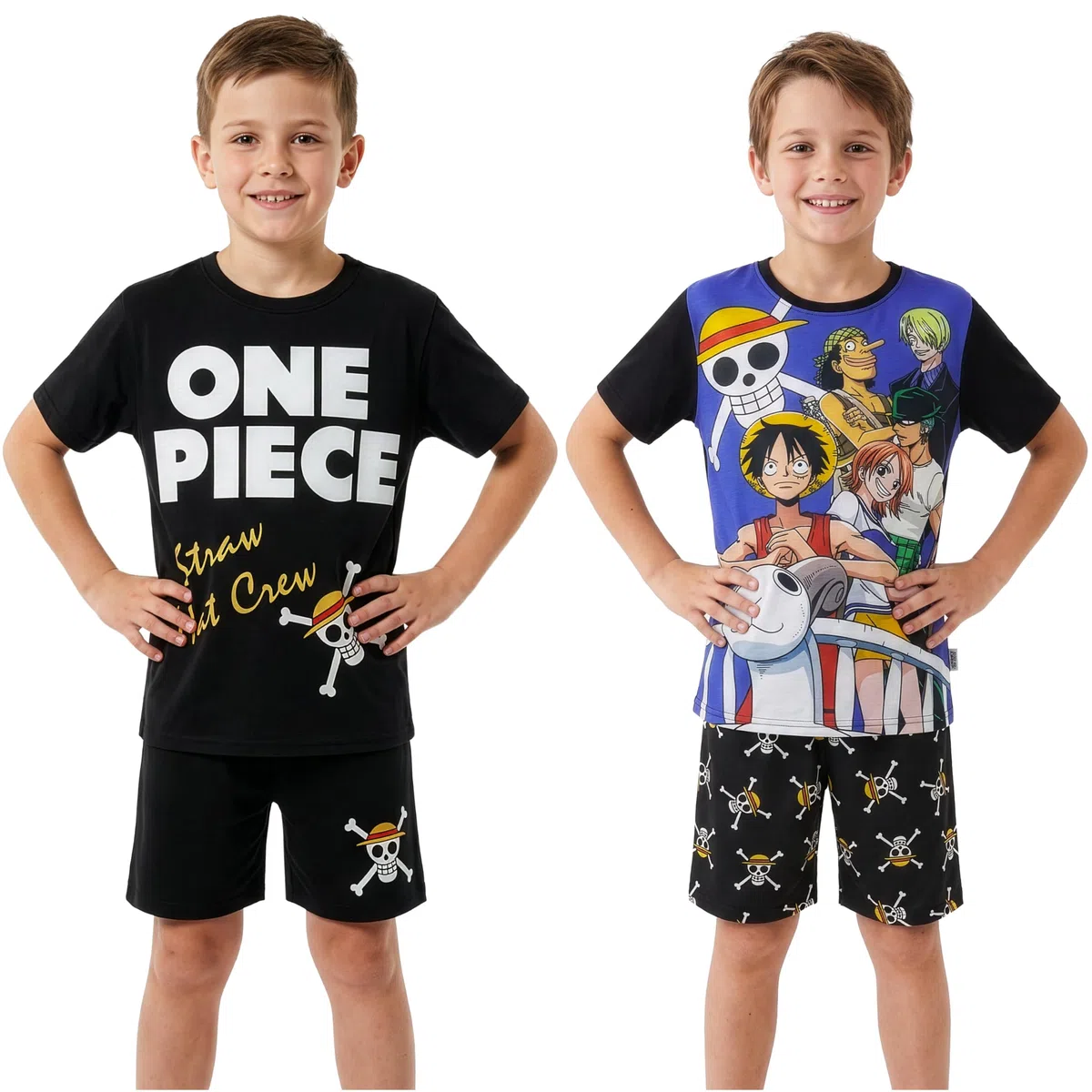 Get Trend One Piece | Dragon Ball Corto Pigiama Ragazzo, Morbido Pigiami Estivi Bambino con Maglietta e Pantaloncini, Regalo Ragazzo
