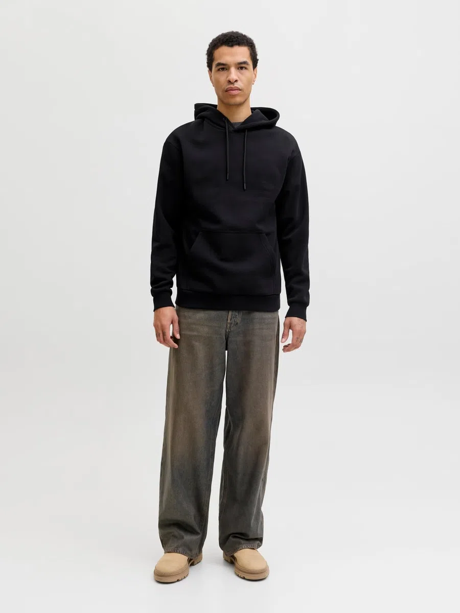 JACK & JONES Hoodie Plain Hoodie