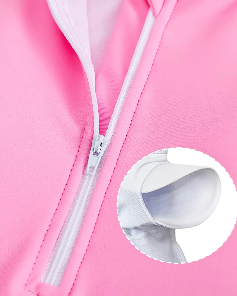 DivingBirds Costume da bagno per bambine con reggiseno imbottito, a maniche corte, costume da bagno con pantaloncini, 7-14 anni