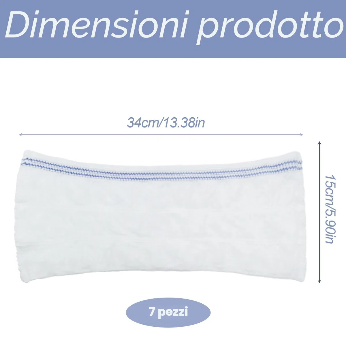 FUIPVGI 7 Pezzi Mutandine Postpartum, Confezione da Slip Postpartum, Mutandine in Rete Postpartum, Slip da Donna Postpartum Usa e Getta per Uso Quotidiano,Maternità,Incontinenza,Viaggio (Bianco)