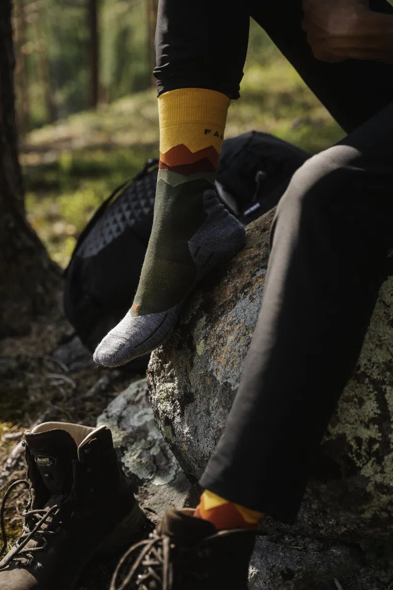 FALKE uomo TK2 calzini da escursionismo traspiranti asciugatura rapida termoregolanti antiodore lana filo funzionale imbottitura media anti-vesciche calde calze da trekking termiche 1 paio