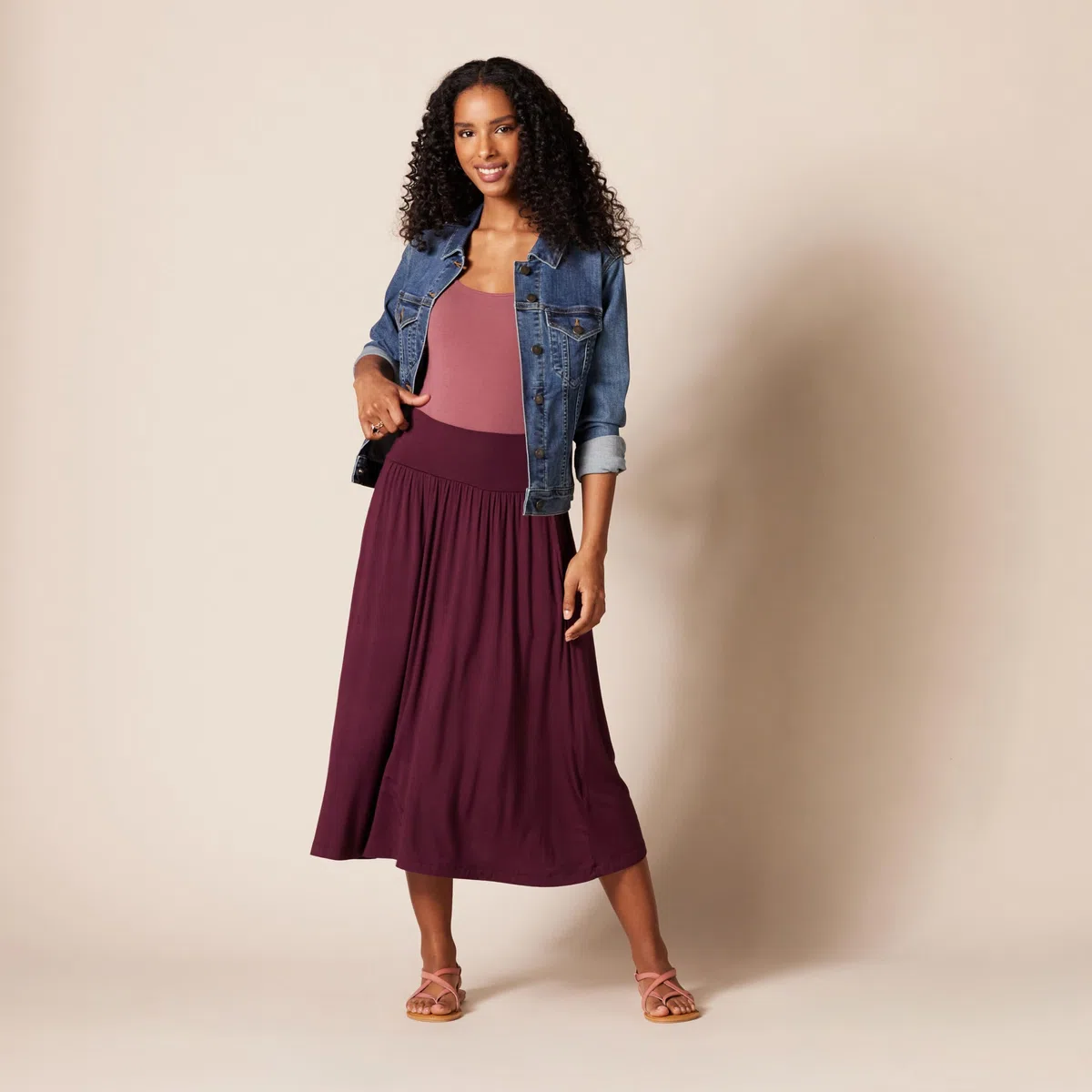 Amazon Essentials Longuette Pull-on in Jersey Donna