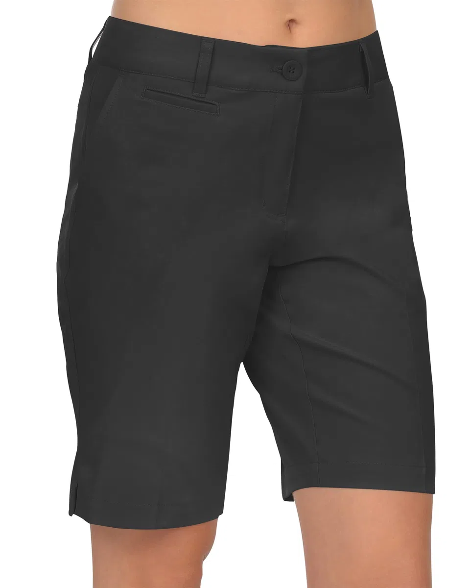 Lesmart Pantaloncini da golf da donna, leggeri, elasticizzati, al ginocchio, lunghezza al ginocchio, da donna, bermuda