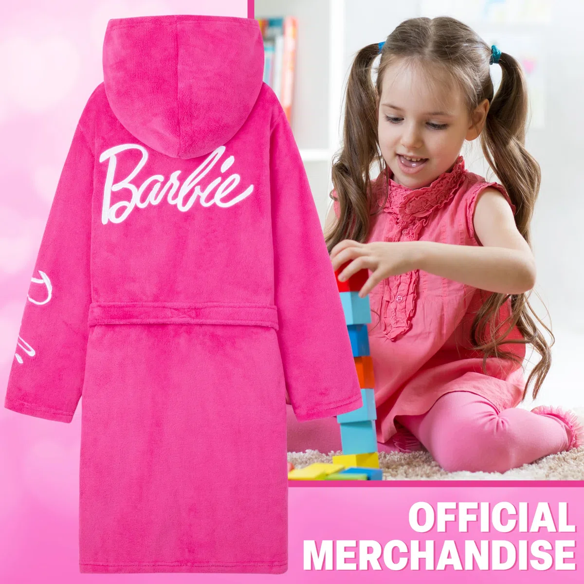 Get Trend Vestaglia Bambina e Adolescenti, Pile Accappatoio con Cappuccio, Carino Abbigliamento da Casa Regali per Lei