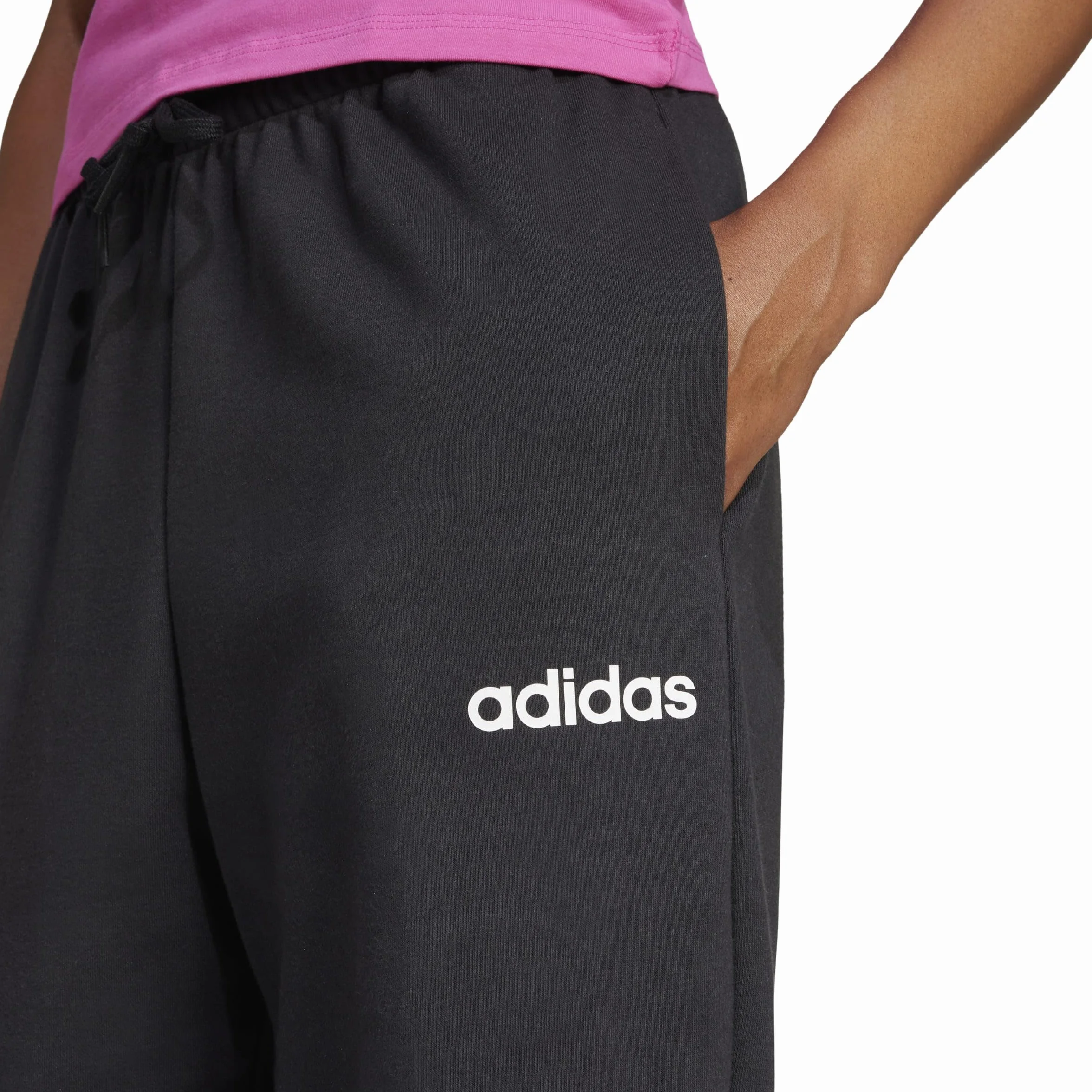 adidas Women Pantaloni Essentials Linear French Terry Cuffed