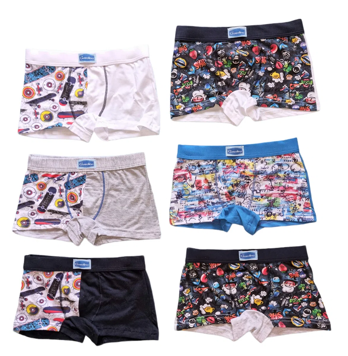 Boxer Set 6 Bambino Ragazzo Cotone