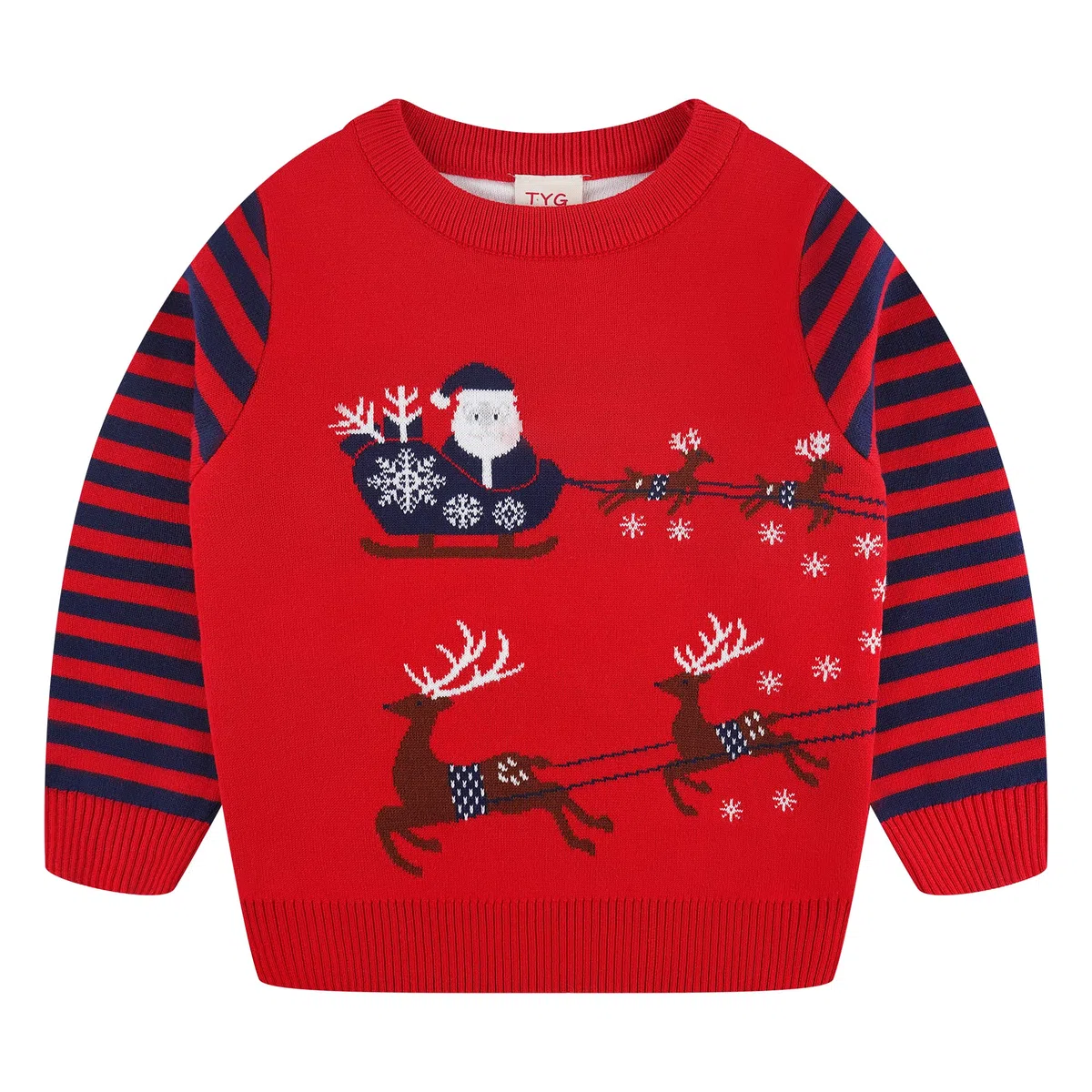 Ragazzi Natale Pullover a Maglia Dinosauro Manica Lunga Tops Pullover Inverno T-Shirt a Maniche Lunghe 2-6 Anni