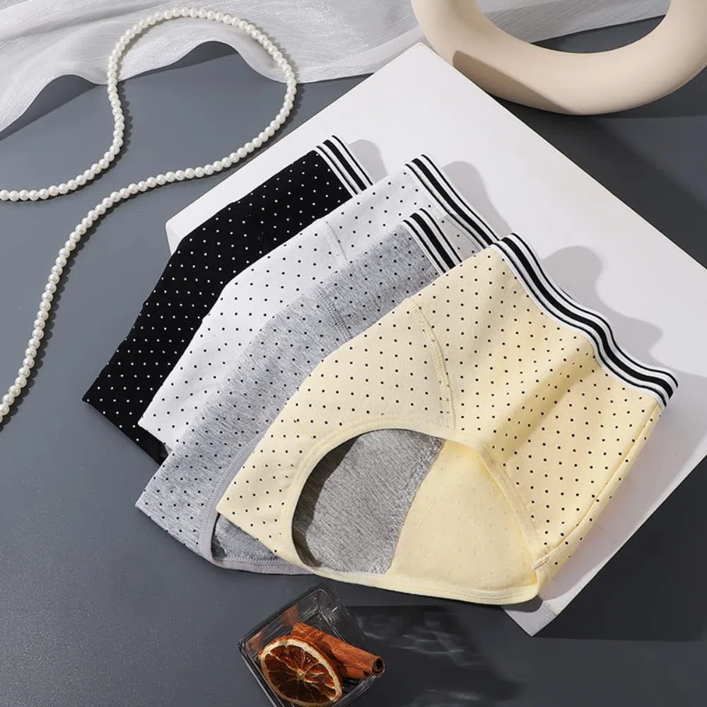 Mutandine per Il Ciclo mestruale da Donna Intimo a Tenuta stagna in Cotone Pantaloni di Protezione dal Flusso Pesante Slip Traspiranti Confezione da 5(Utilizzare con Tamponi)