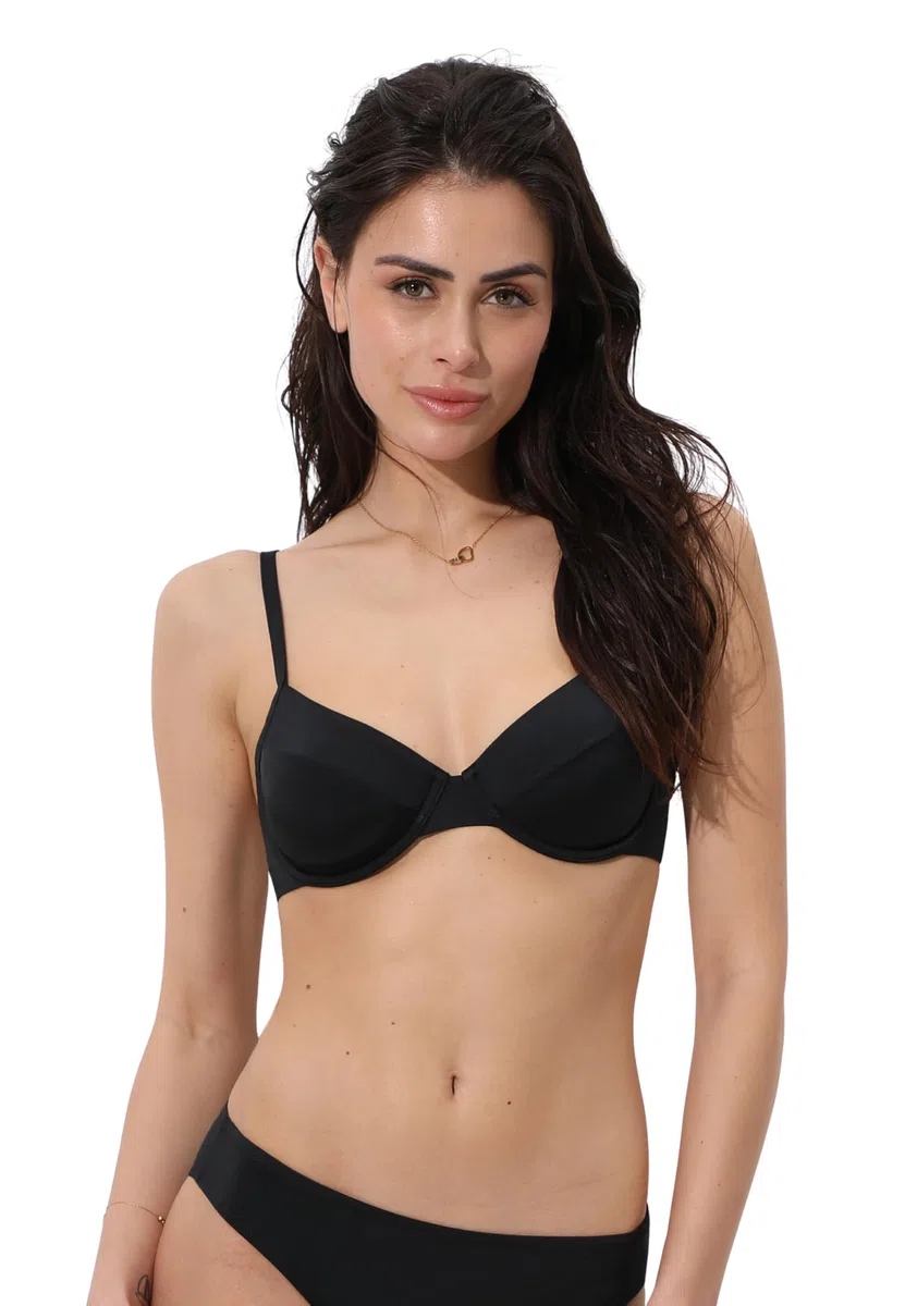 Lovable Parte Alta del Costume | Reggiseno Balconcino con Ferretto | Coppe Taglio a 2 | Massimo Sostegno | Essential Micro Donna