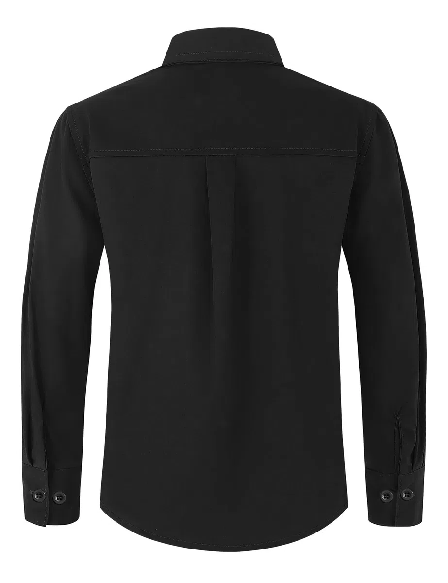 Spring&Gege Ragazzo Camicie a Manica Lunga Cotone Bambini (3-14 Anni)