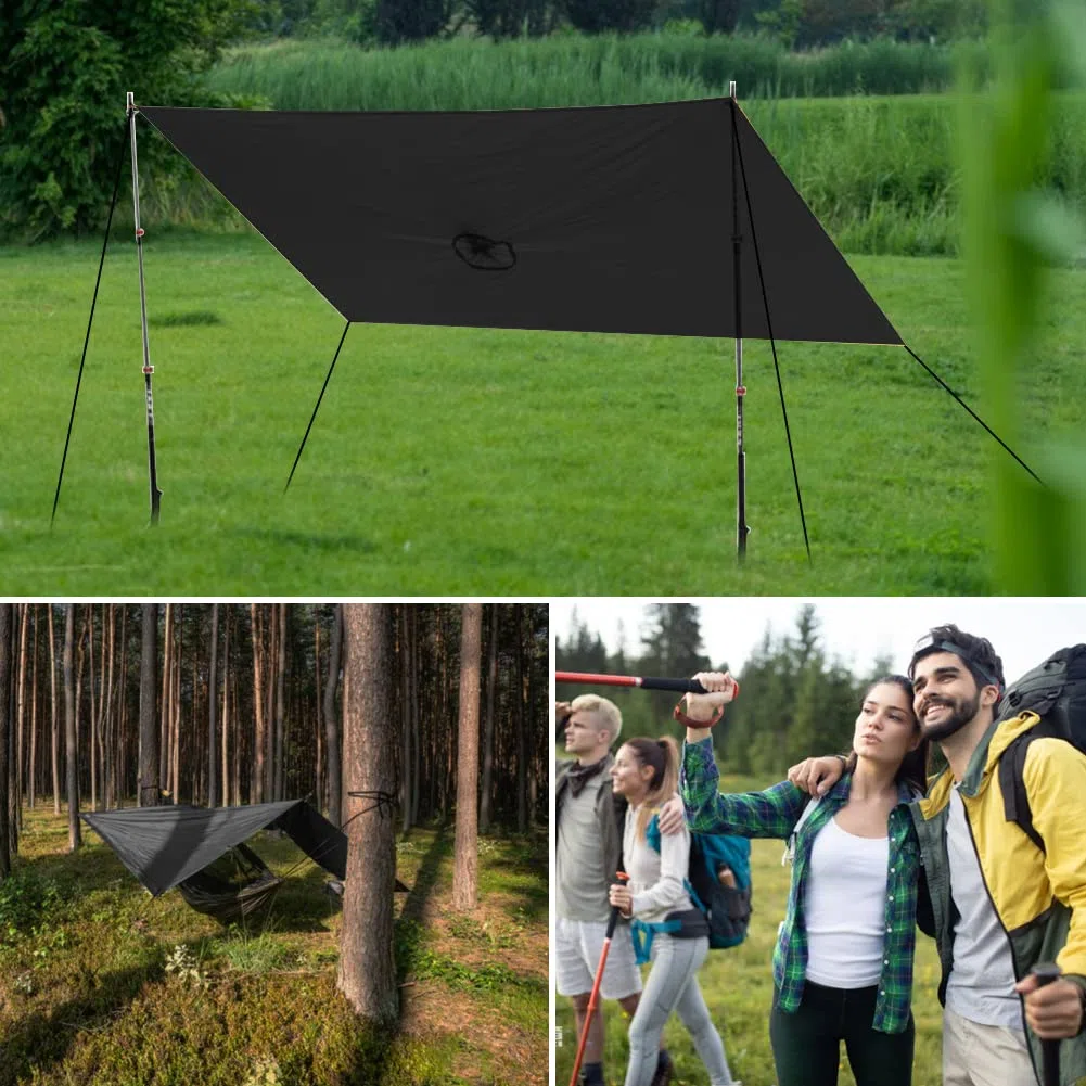 HYCOPROT Poncho Impermeabile, Multifunzionale Impermeabile 210T Oxford Riutilizzabile Pioggia con Cappuccio e Tasca Sul Petto, Poncho Antipioggia per Trekking Campeggio Pesca Escursione