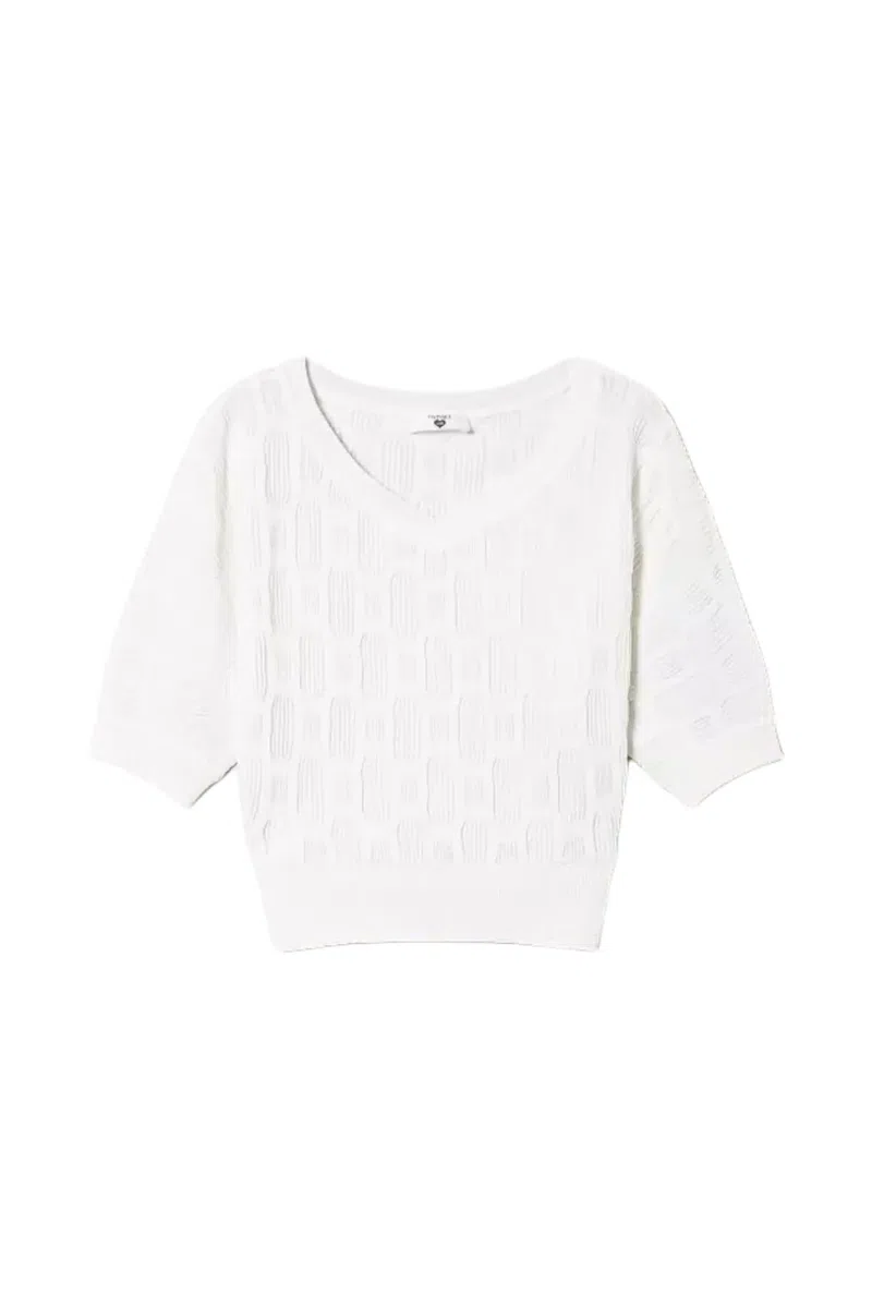 TWINSET Maglia Off White 241LL31BB OFF WHITE S