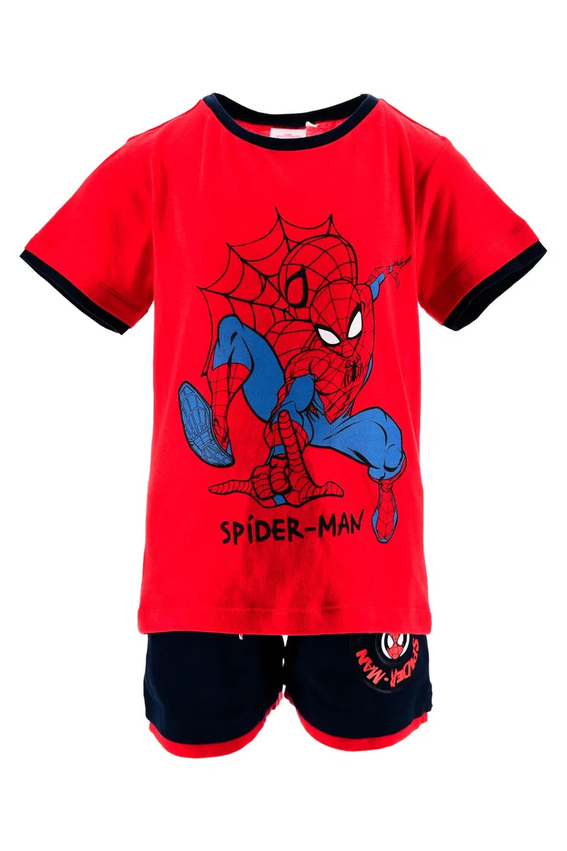 Marvel Avengers e Spider-Man Beach Set Bambino – Completo Estivo T-Shirt e Pantaloncino in Cotone – Abbigliamento Mare Piscina Bambini 3-10 Anni Supereroi