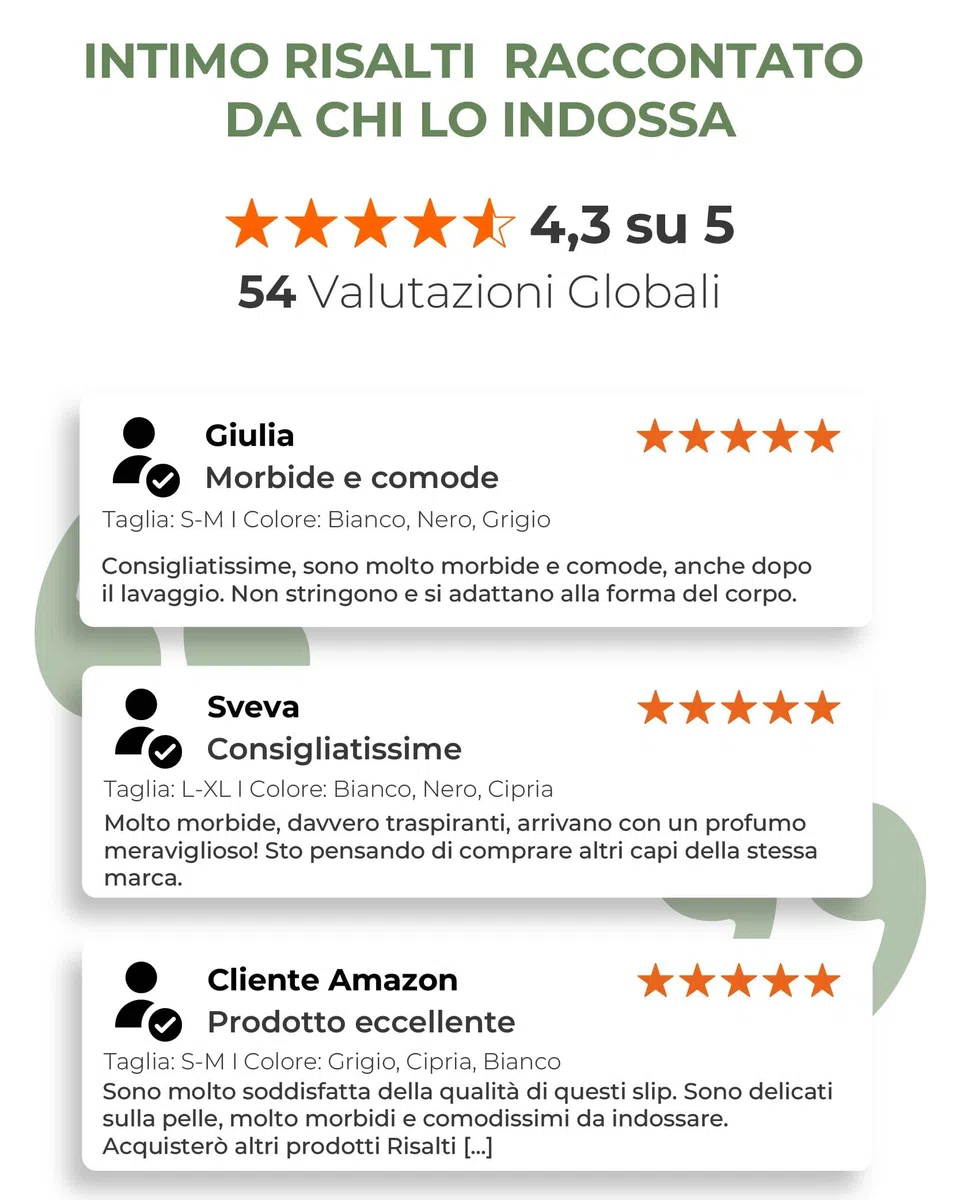 Risalti Slip Donna Bamboo Senza Cuciture 3 Pz - Mutande Donna Seamless Elasticizzate in Viscosa di Bamboo, Intimo Donna Traspirante Ipoallergenico, Morbide e Fresche Tutto Il Giorno - Made in Italy