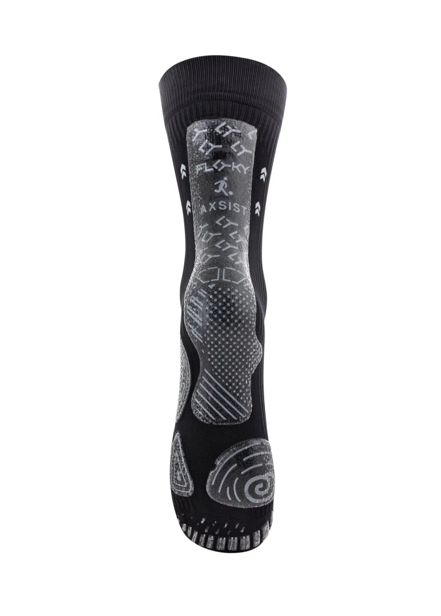FLOKY AXIST 3D calze da calcio e rugby biomeccaniche. Calza a compressione, antiscivolo. Caviglia stabilizzata, protezione tendine d'Achille, massimo grip, supporto plantare.