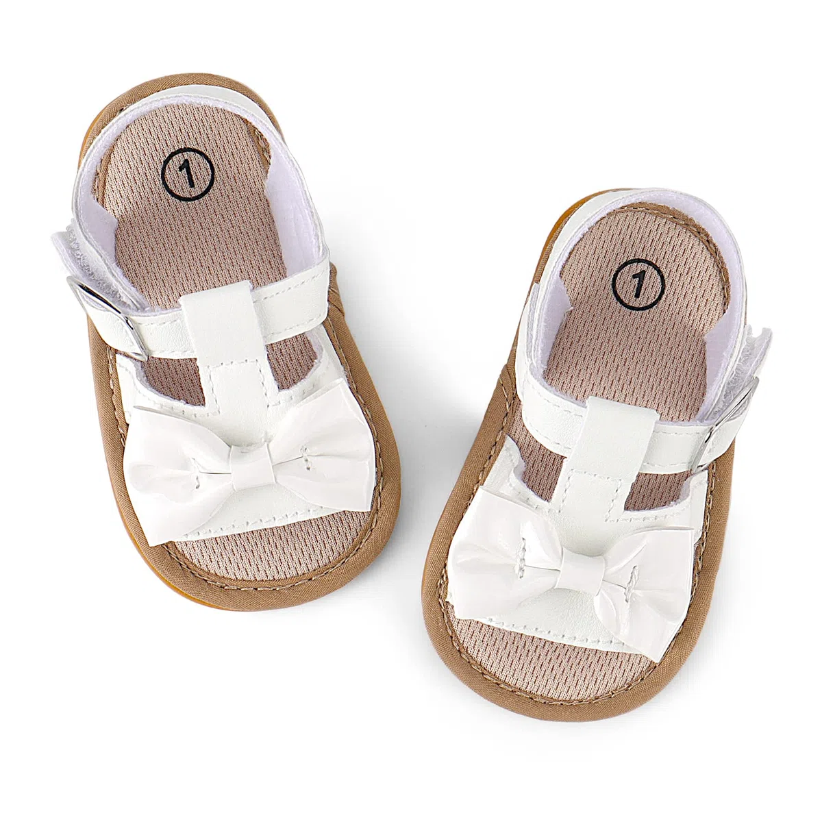 MASOCIO Sandali Neonata Estivi Scarpe Primi Passi Bimba con Suole Gomma Antiscivolo